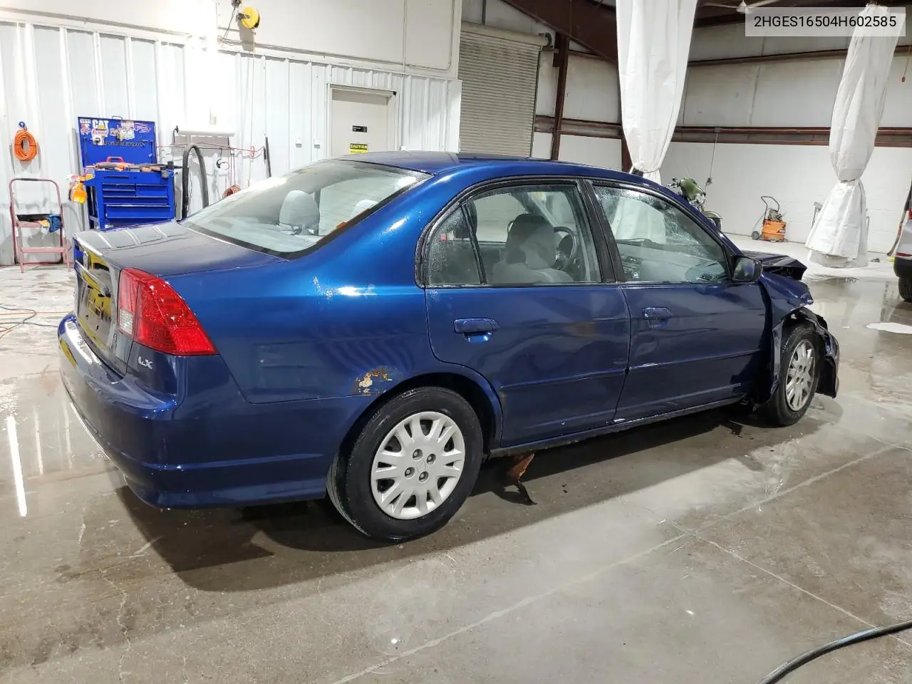 2004 Honda Civic Lx VIN: 2HGES16504H602585 Lot: 62159435