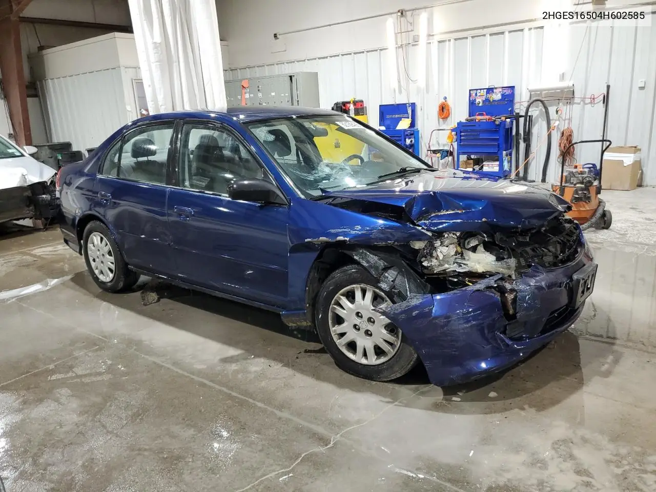 2004 Honda Civic Lx VIN: 2HGES16504H602585 Lot: 62159435