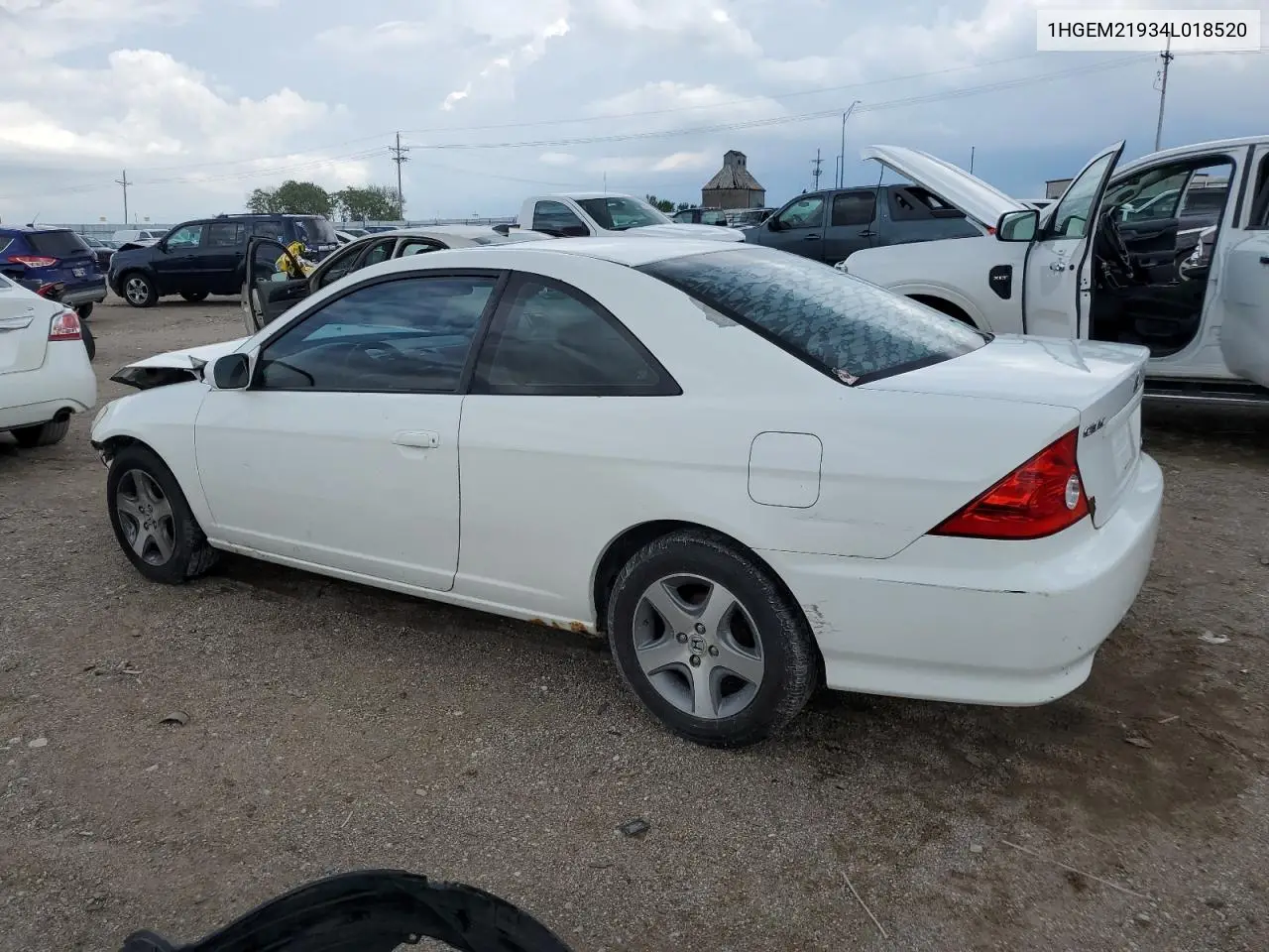 2004 Honda Civic Ex VIN: 1HGEM21934L018520 Lot: 62471925