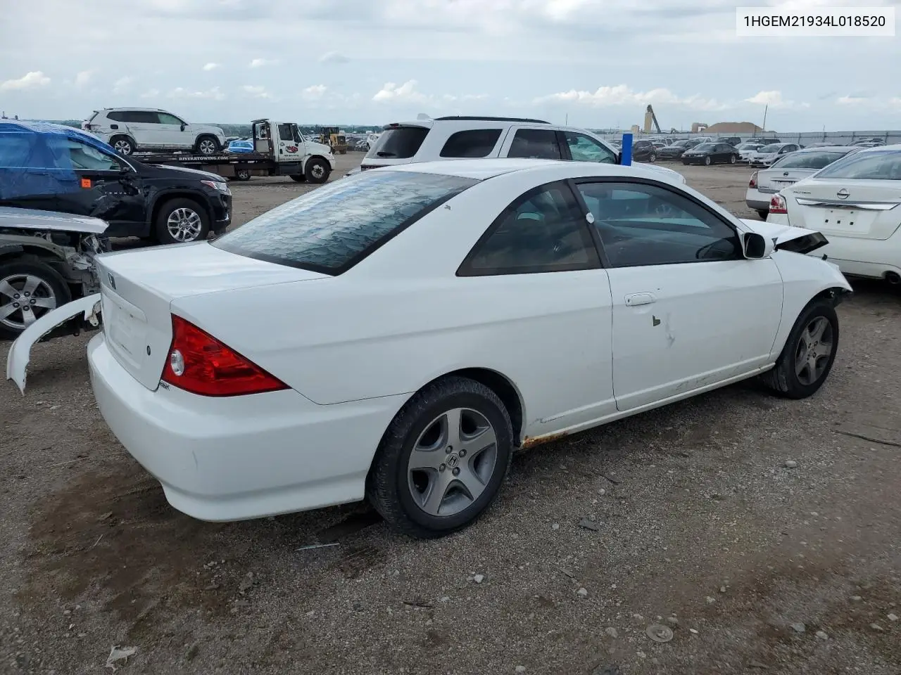2004 Honda Civic Ex VIN: 1HGEM21934L018520 Lot: 62471925