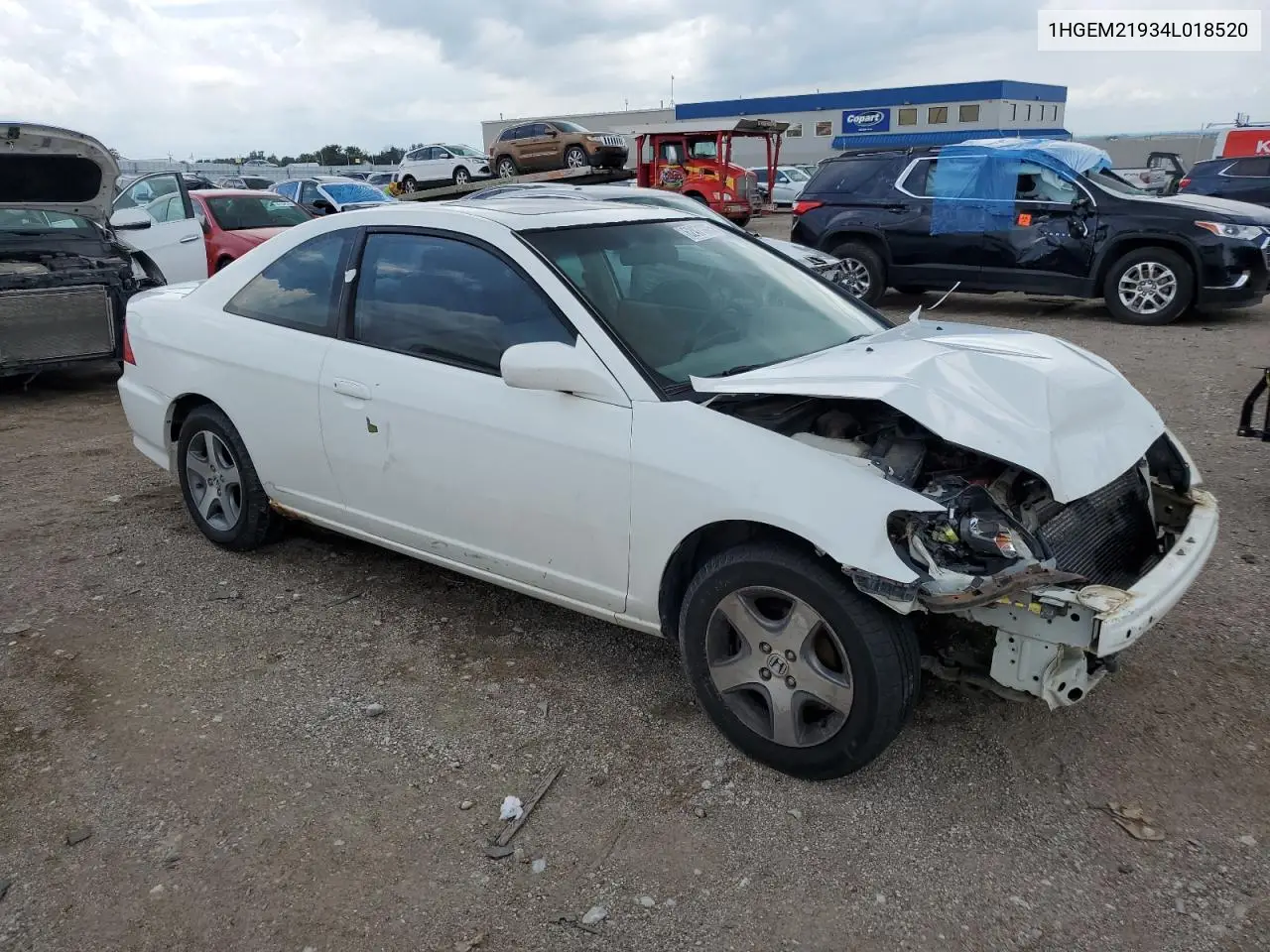 2004 Honda Civic Ex VIN: 1HGEM21934L018520 Lot: 62471925