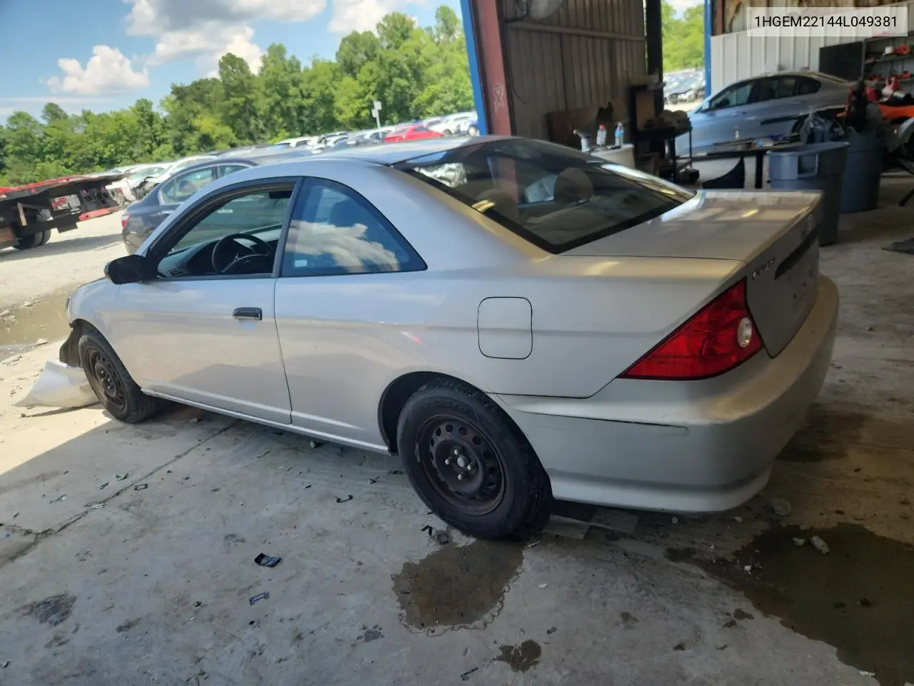 2004 Honda Civic Dx Vp VIN: 1HGEM22144L049381 Lot: 62825045