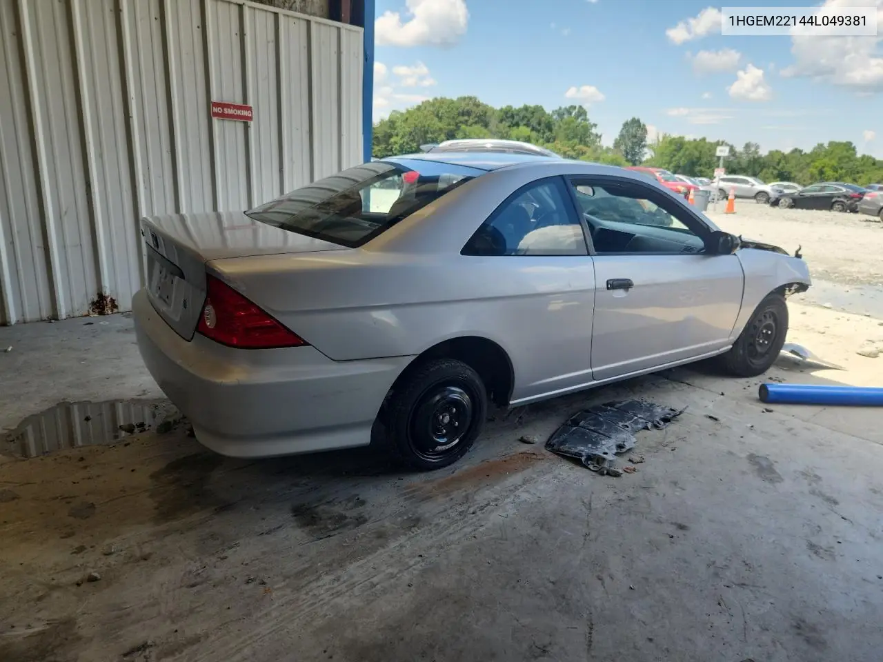 2004 Honda Civic Dx Vp VIN: 1HGEM22144L049381 Lot: 62825045