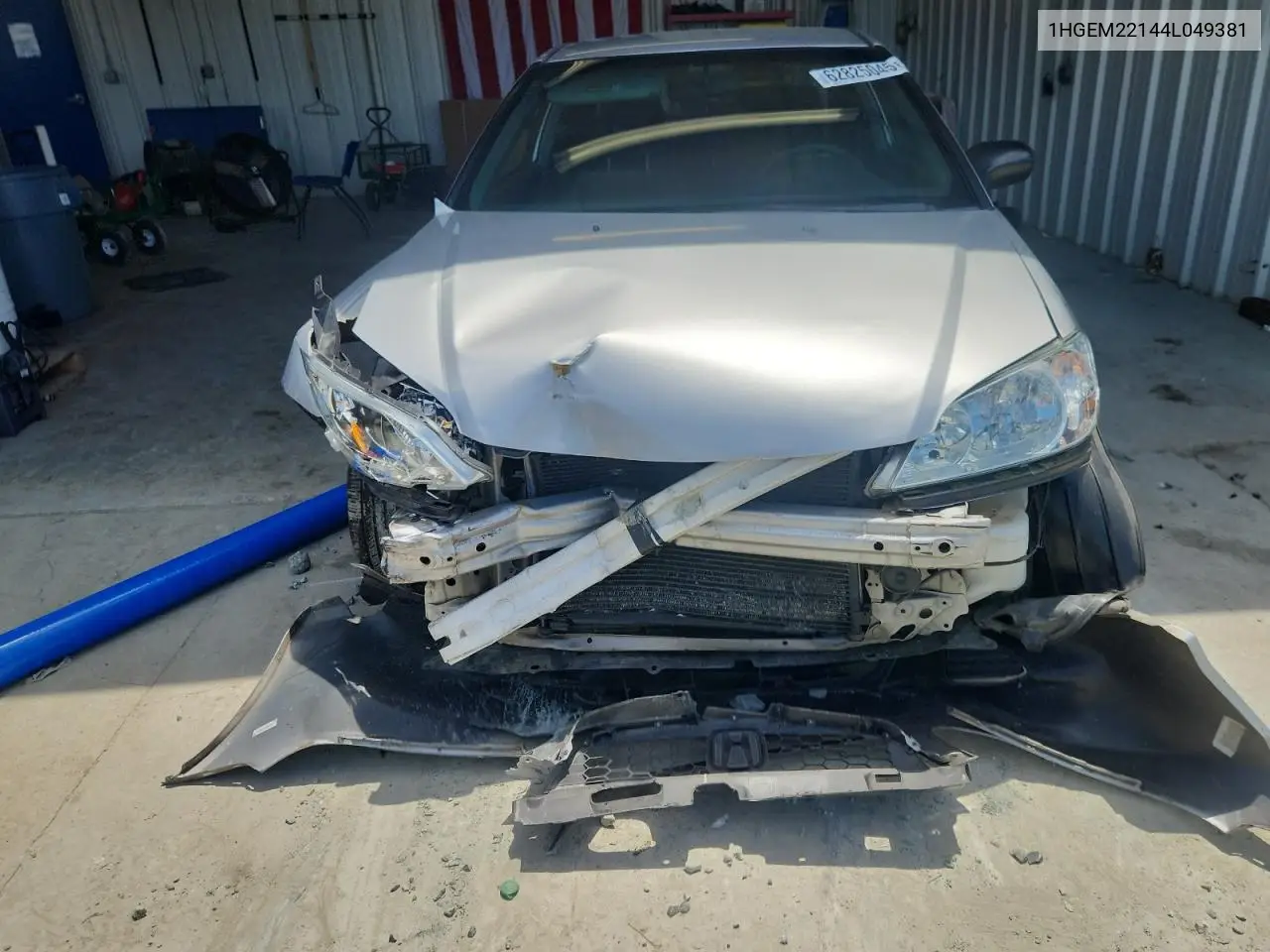 2004 Honda Civic Dx Vp VIN: 1HGEM22144L049381 Lot: 62825045