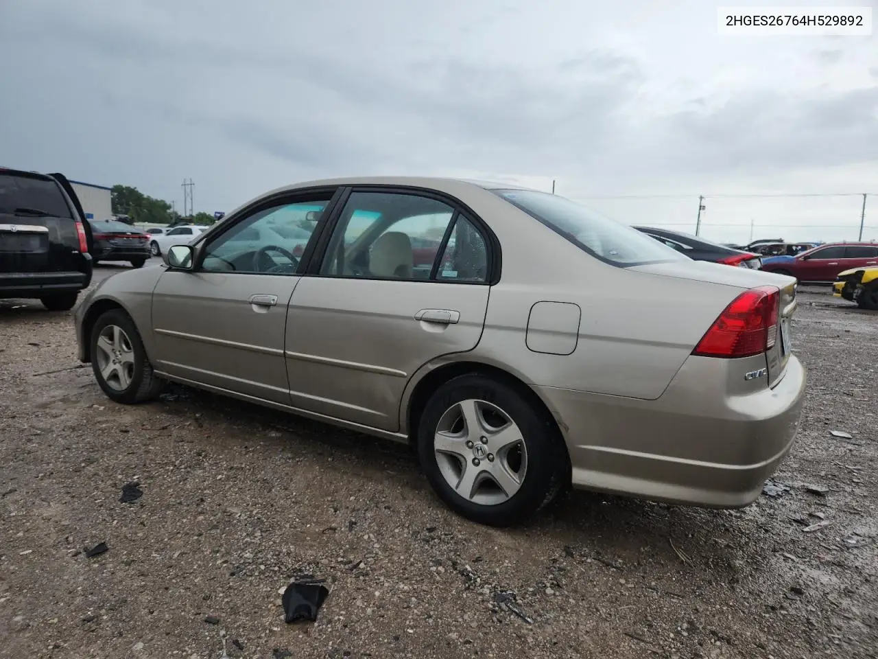 2004 Honda Civic Ex VIN: 2HGES26764H529892 Lot: 62852185