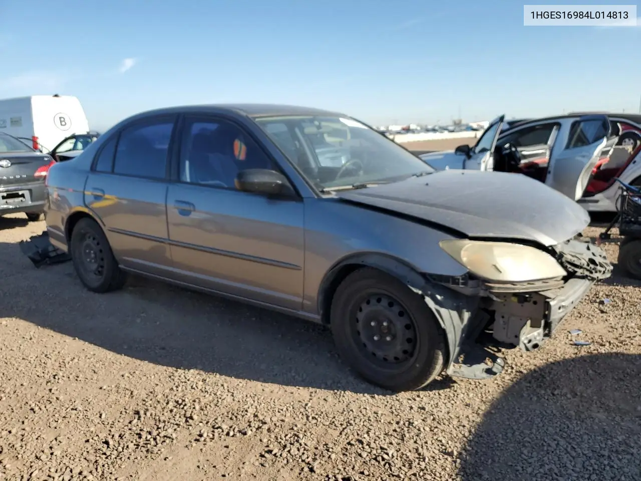 2004 Honda Civic Lx VIN: 1HGES16984L014813 Lot: 63298915