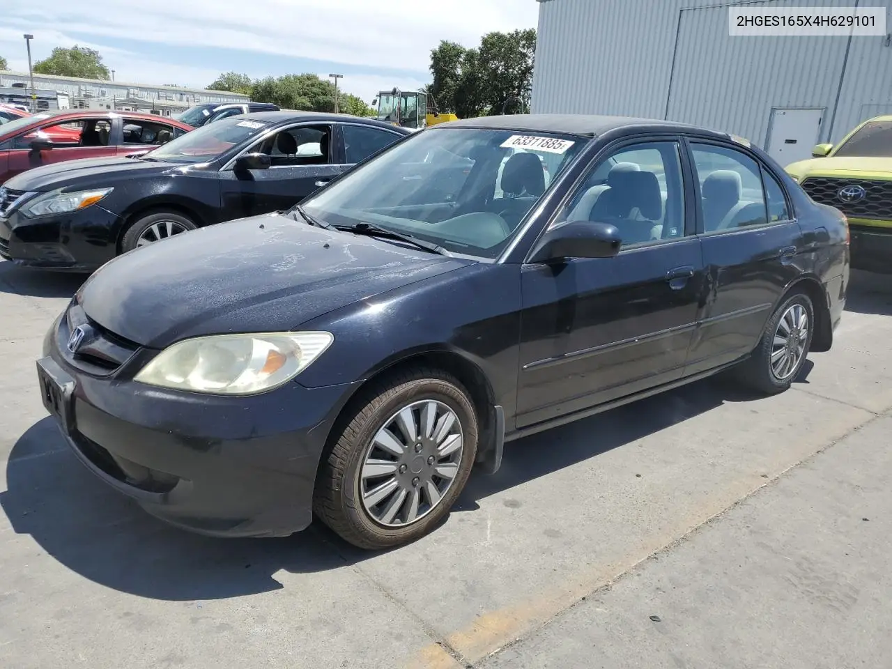 2004 Honda Civic Lx VIN: 2HGES165X4H629101 Lot: 63311885