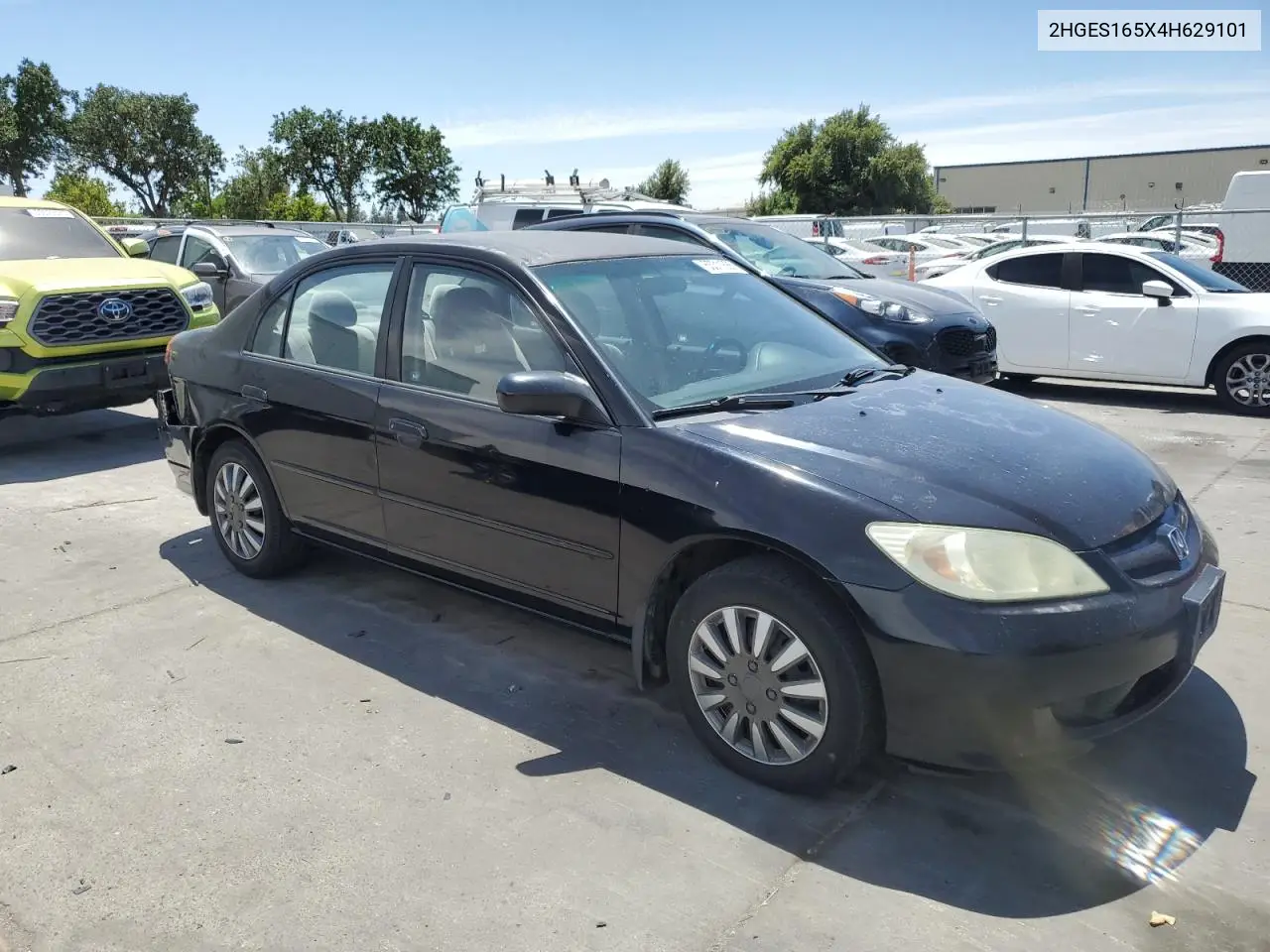 2004 Honda Civic Lx VIN: 2HGES165X4H629101 Lot: 63311885
