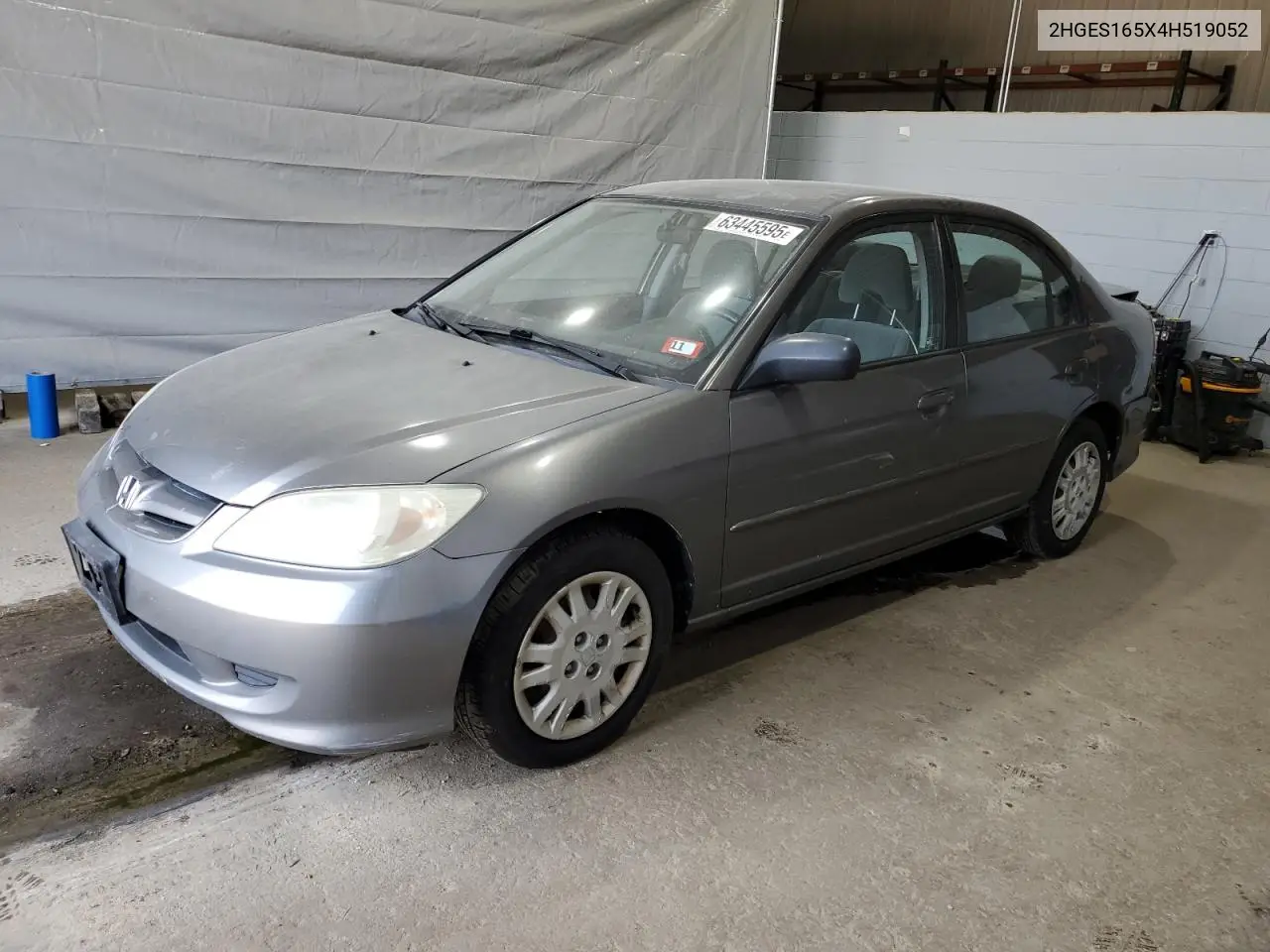 2004 Honda Civic Lx VIN: 2HGES165X4H519052 Lot: 63445595