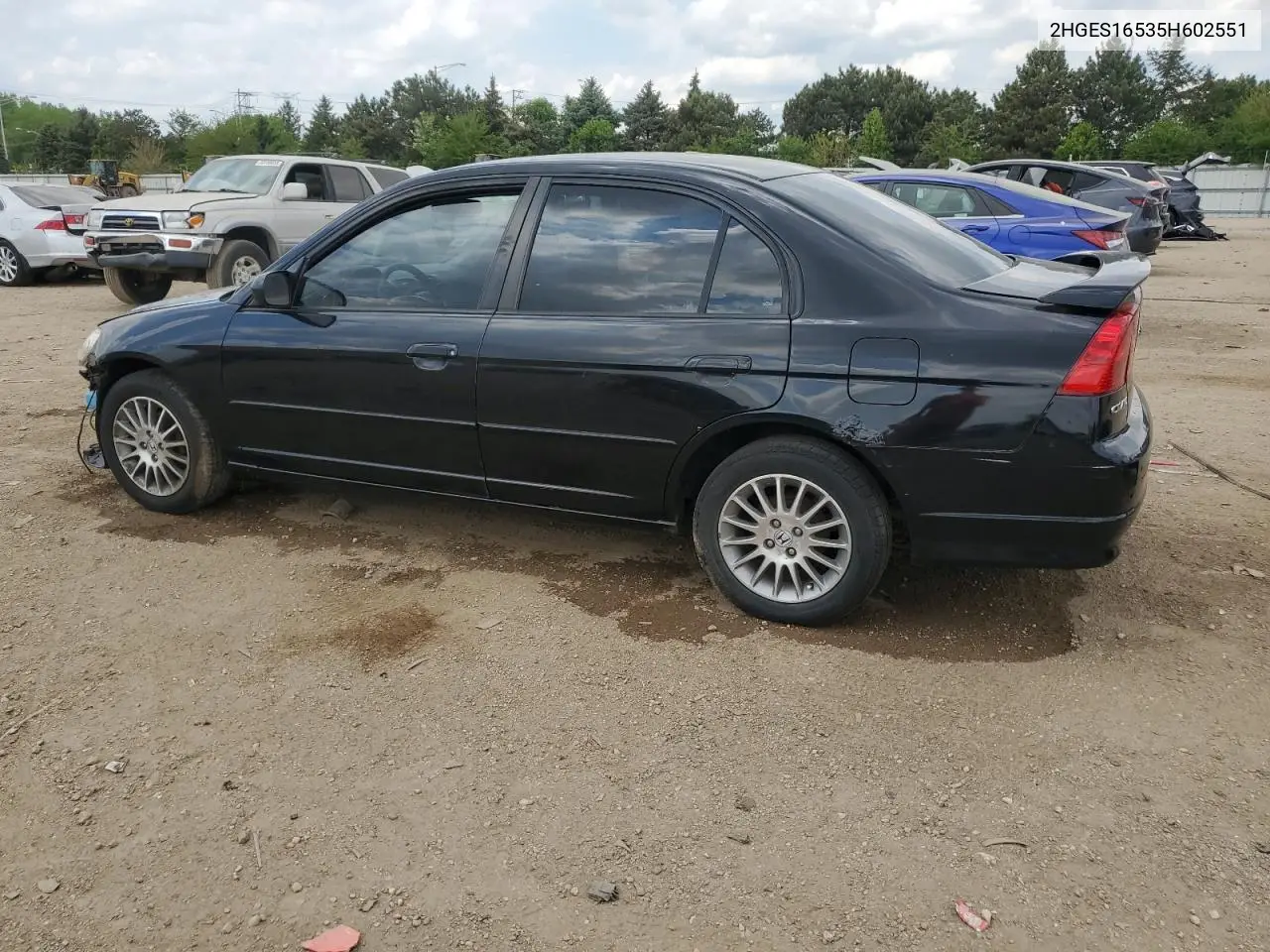 2005 Honda Civic Lx VIN: 2HGES16535H602551 Lot: 56913625