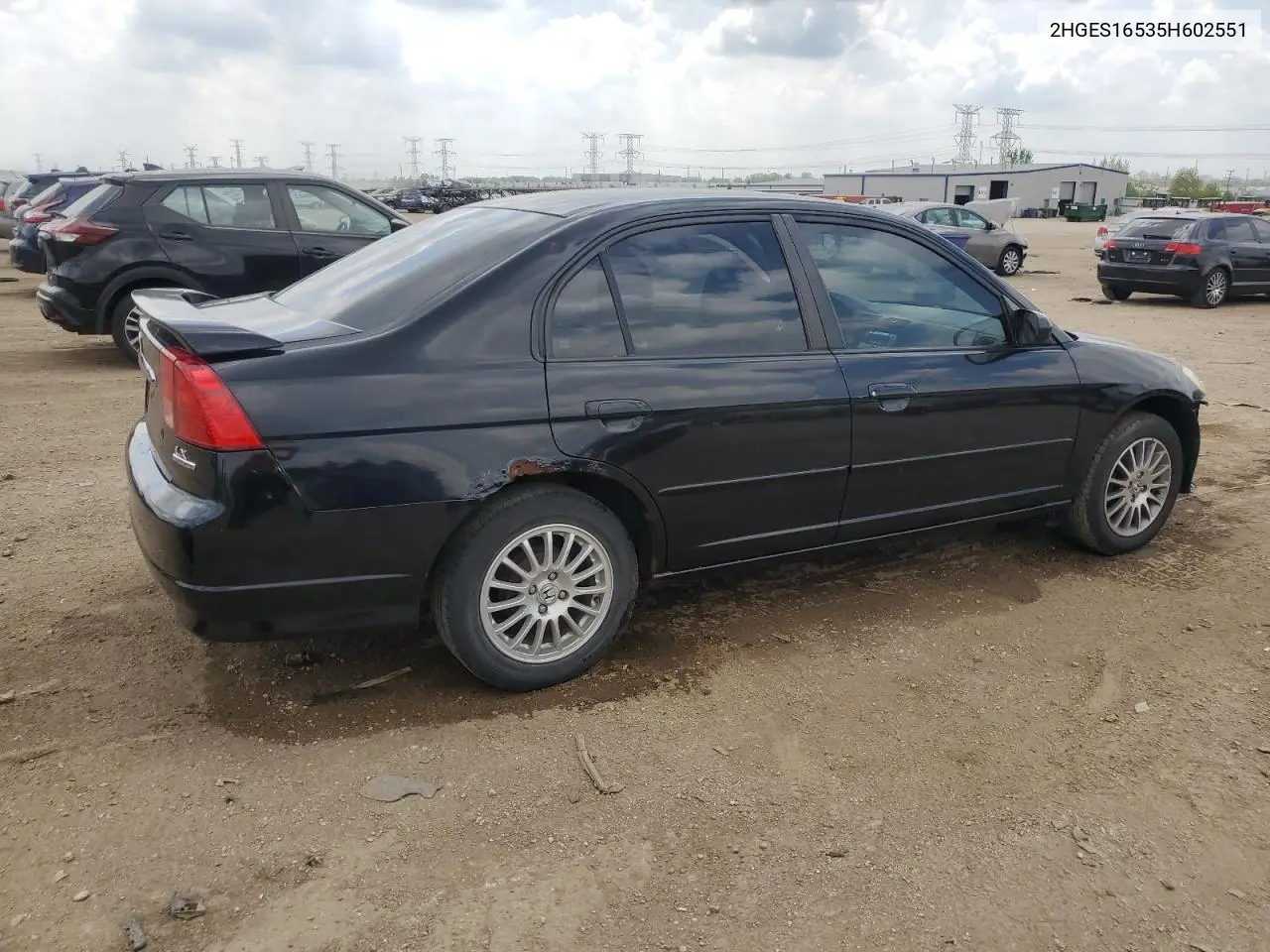 2005 Honda Civic Lx VIN: 2HGES16535H602551 Lot: 56913625