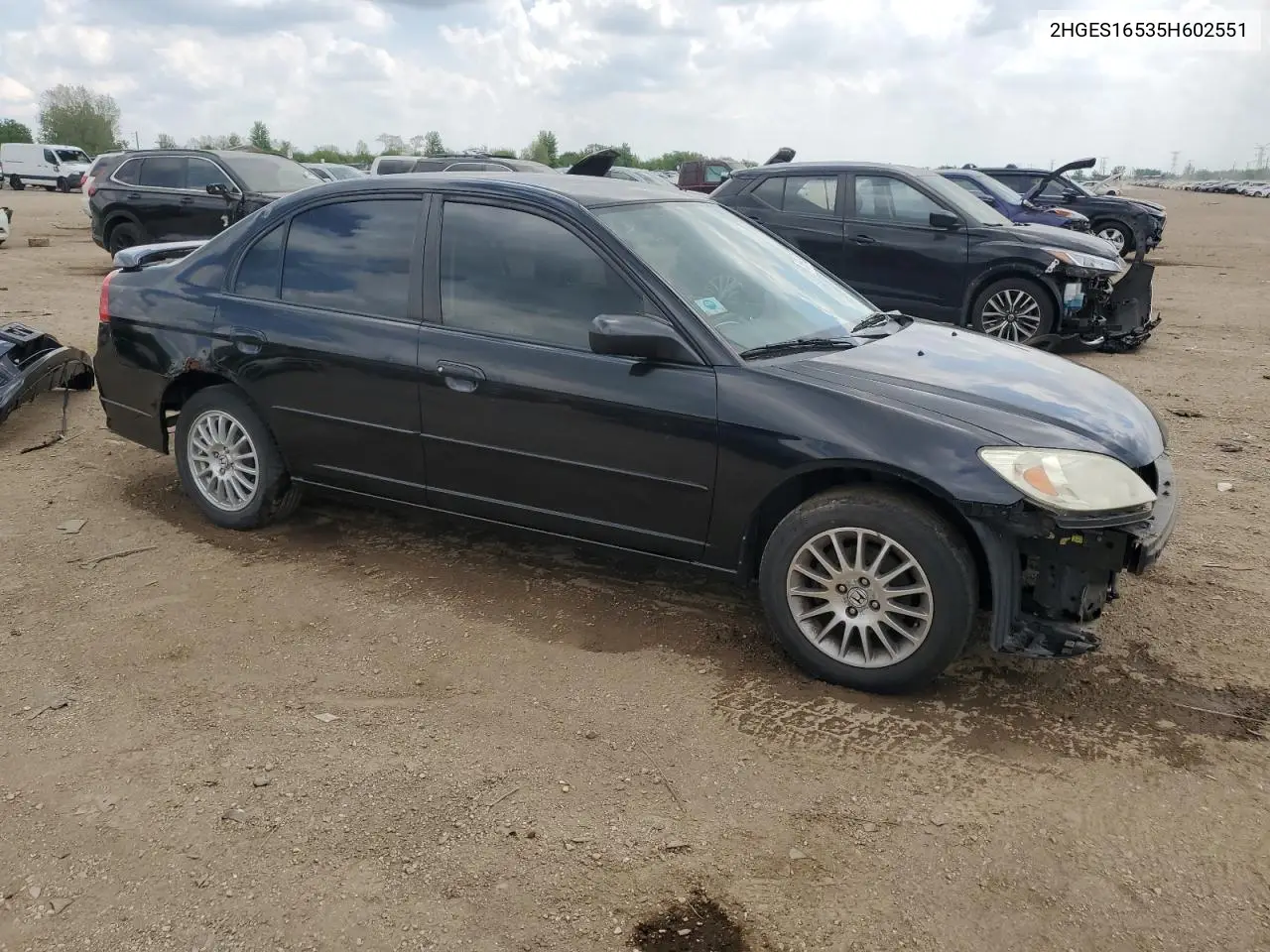 2005 Honda Civic Lx VIN: 2HGES16535H602551 Lot: 56913625