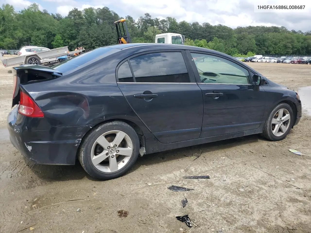 2006 Honda Civic Ex VIN: 1HGFA16886L008687 Lot: 57110395