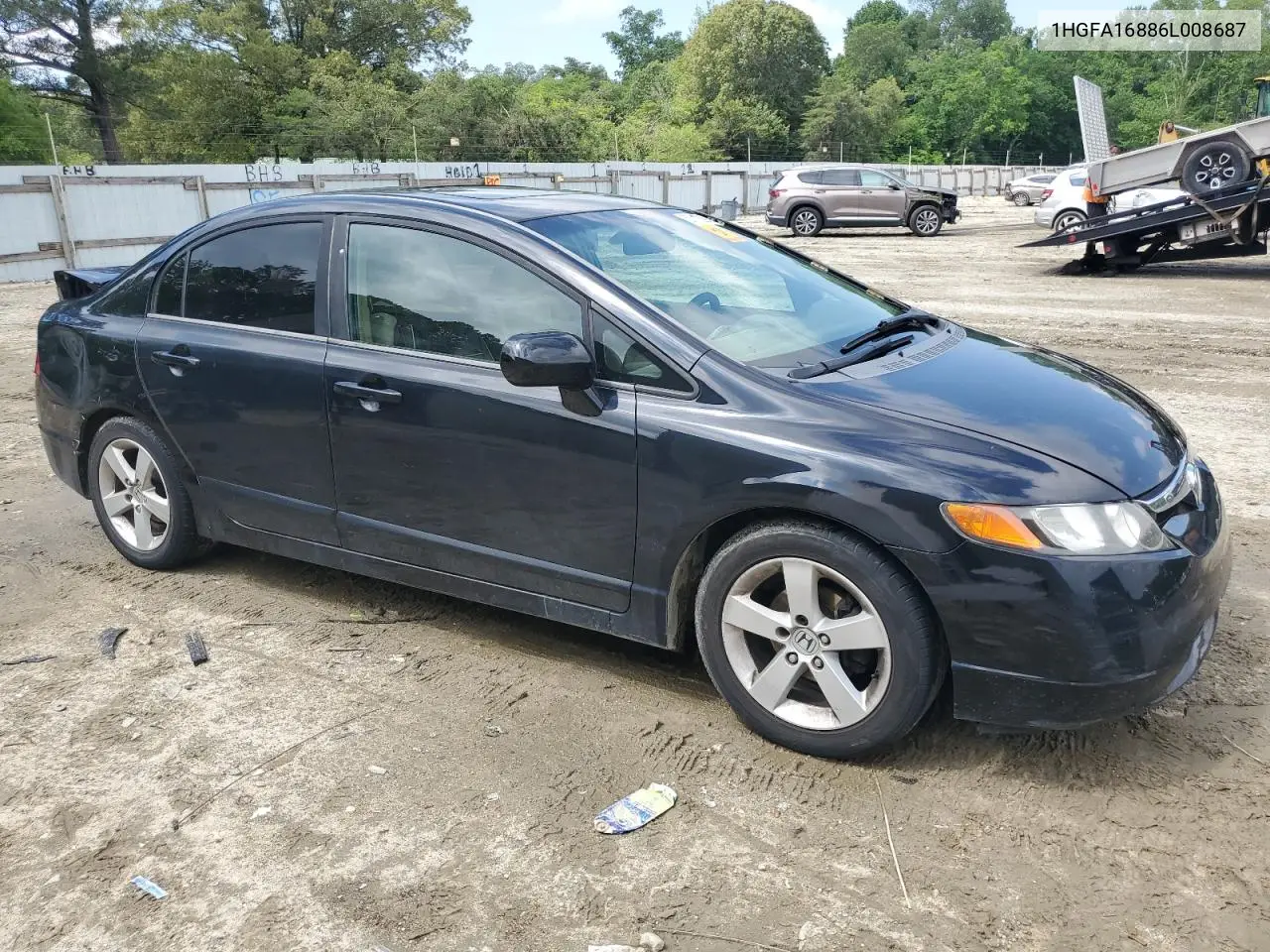 2006 Honda Civic Ex VIN: 1HGFA16886L008687 Lot: 57110395