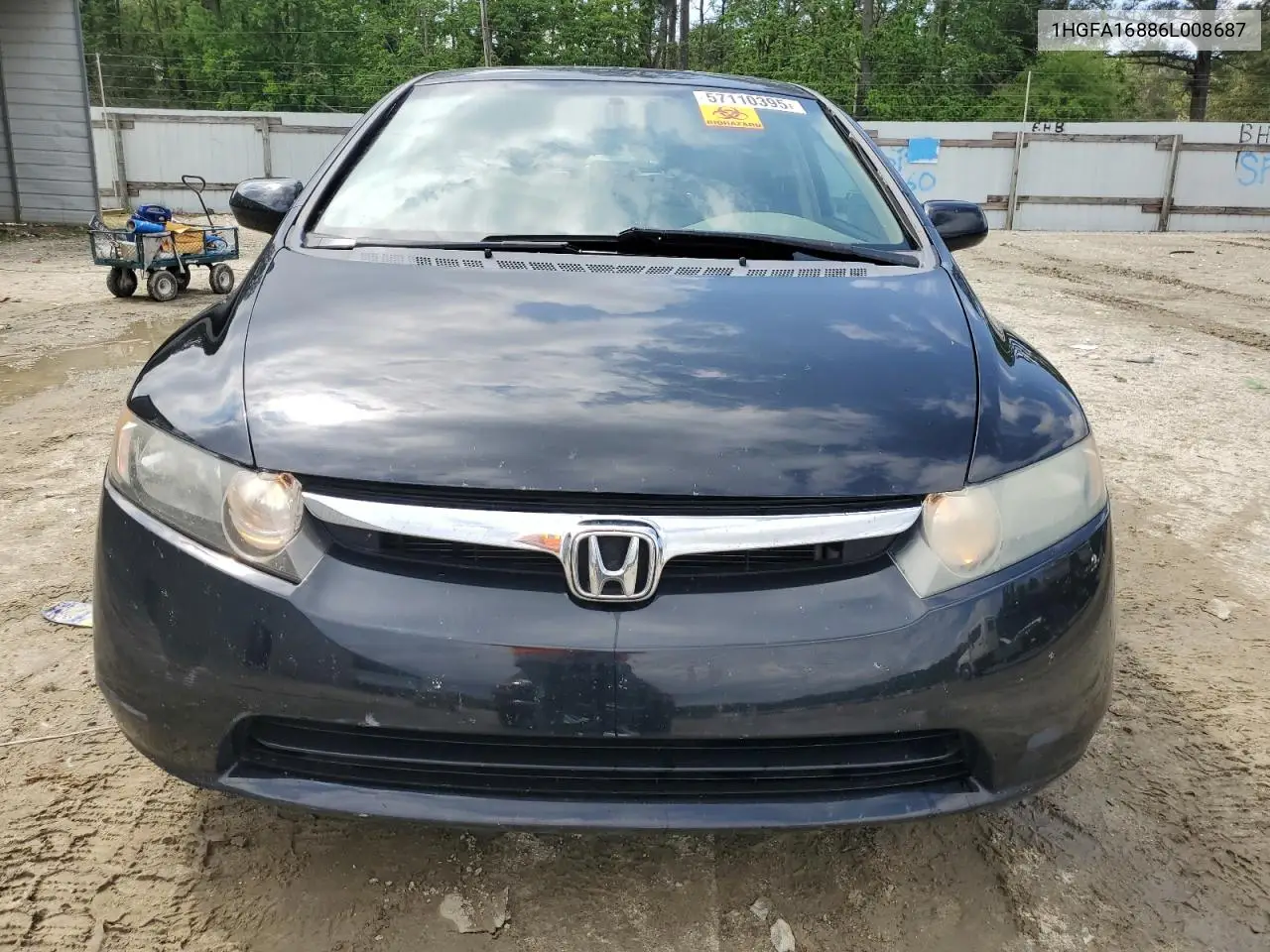 2006 Honda Civic Ex VIN: 1HGFA16886L008687 Lot: 57110395