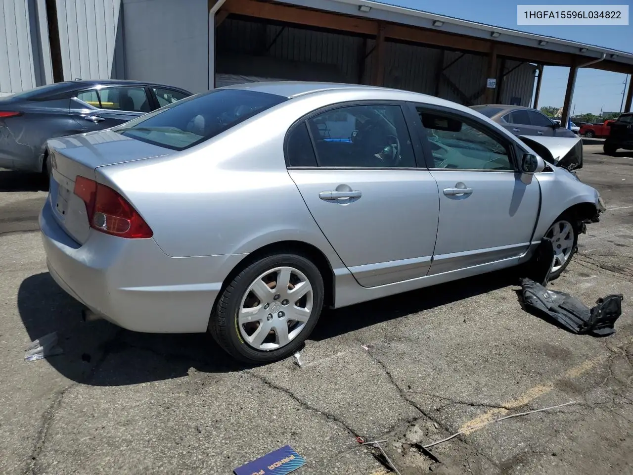 2006 Honda Civic Lx VIN: 1HGFA15596L034822 Lot: 57161615