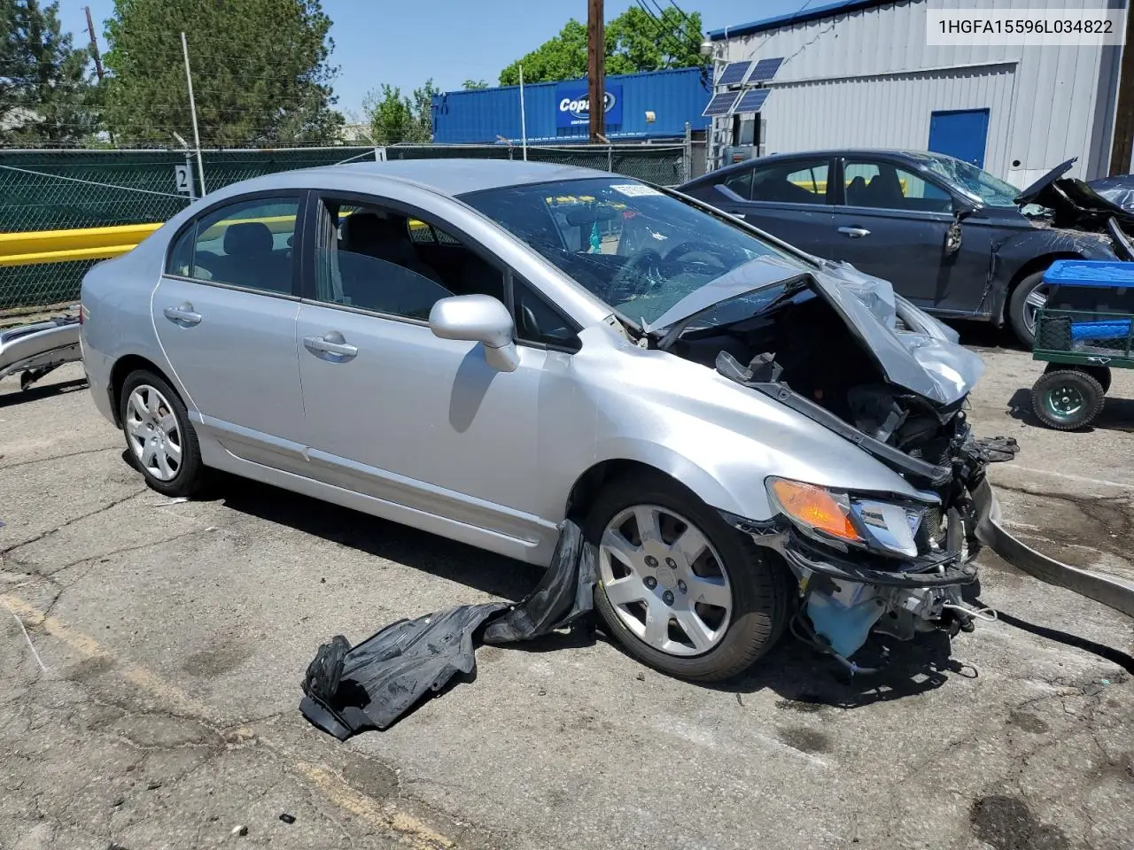 2006 Honda Civic Lx VIN: 1HGFA15596L034822 Lot: 57161615