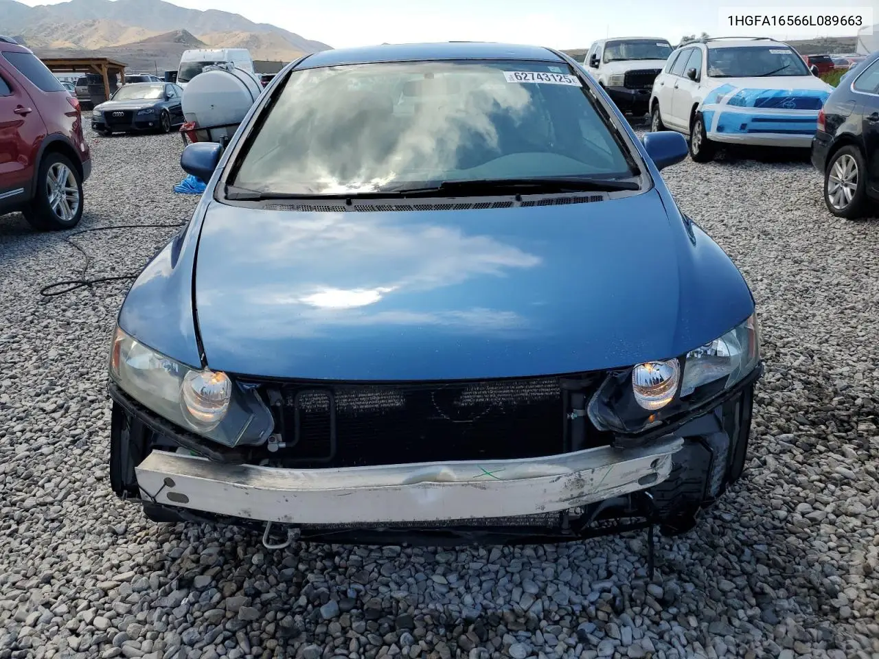 2006 Honda Civic Lx VIN: 1HGFA16566L089663 Lot: 62743125
