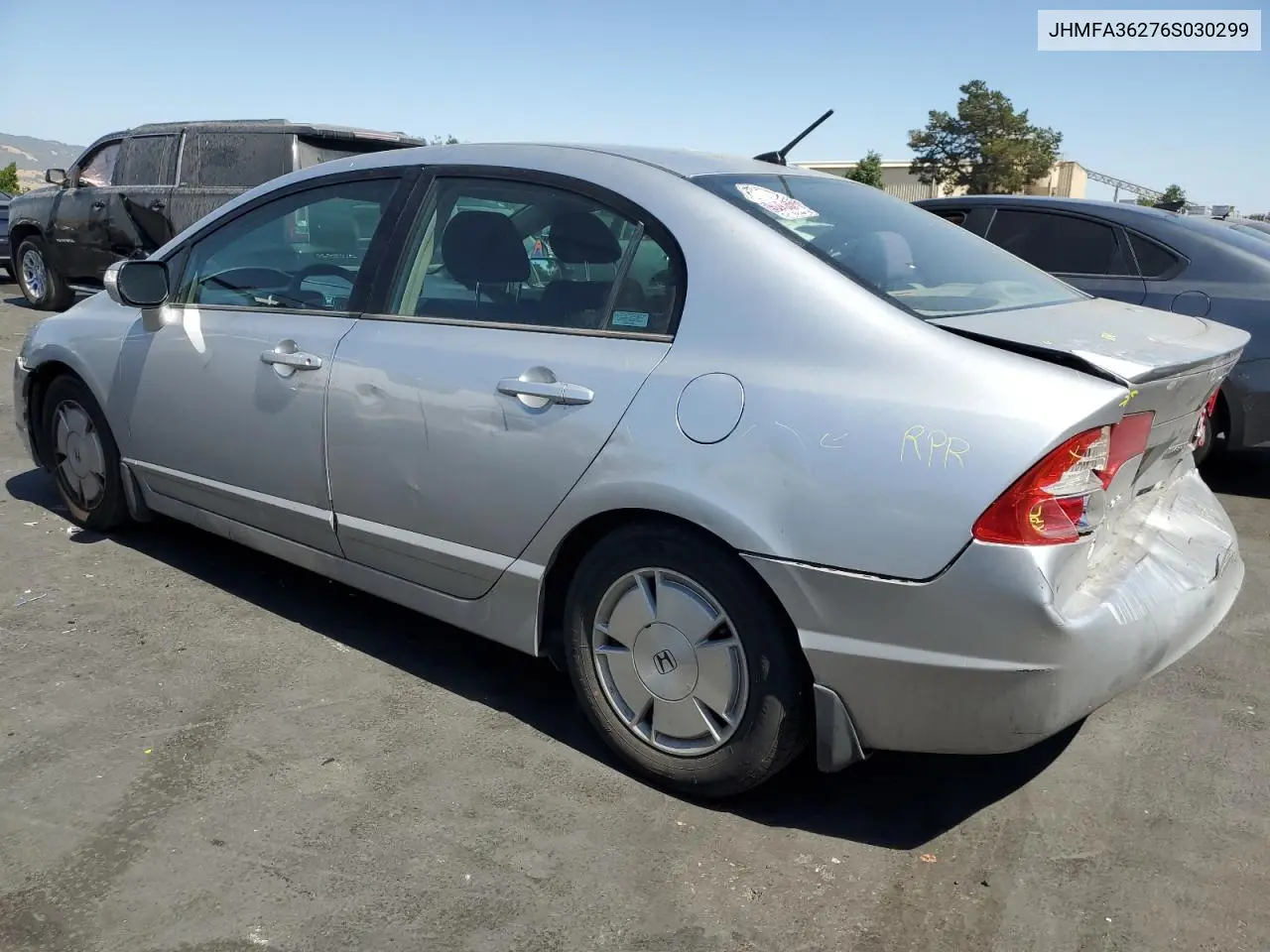 2006 Honda Civic Hybrid VIN: JHMFA36276S030299 Lot: 62934425
