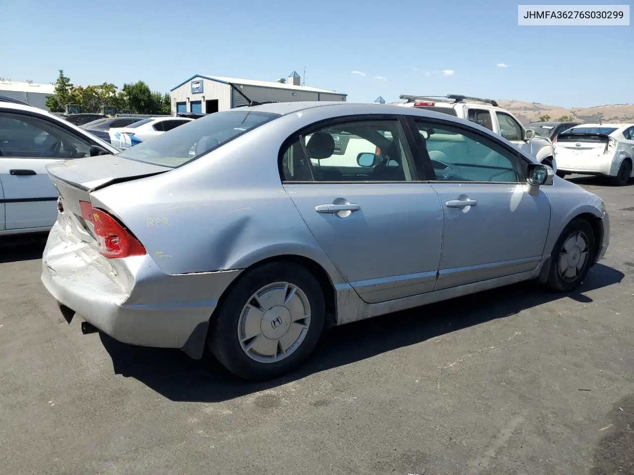2006 Honda Civic Hybrid VIN: JHMFA36276S030299 Lot: 62934425