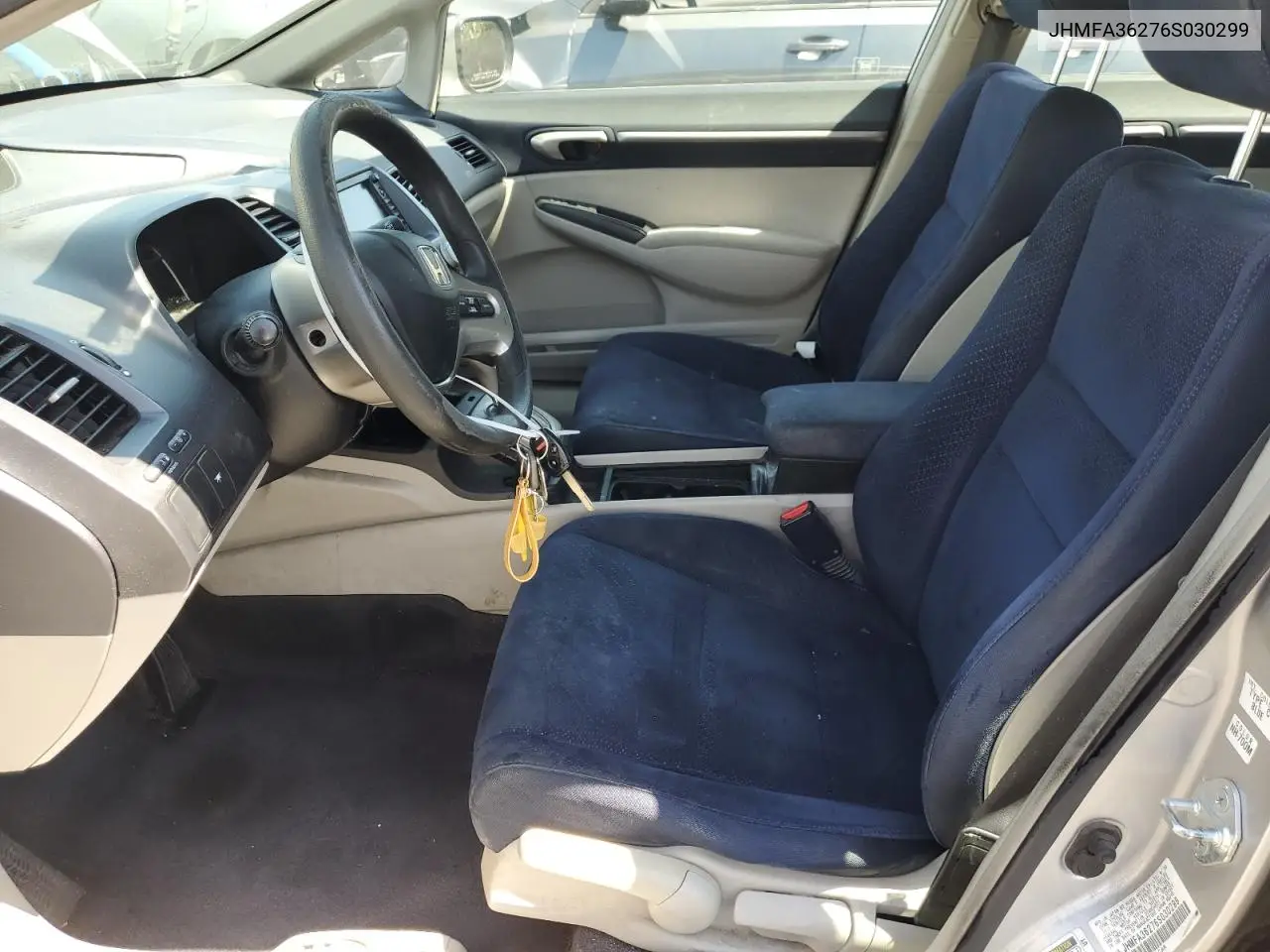 2006 Honda Civic Hybrid VIN: JHMFA36276S030299 Lot: 62934425