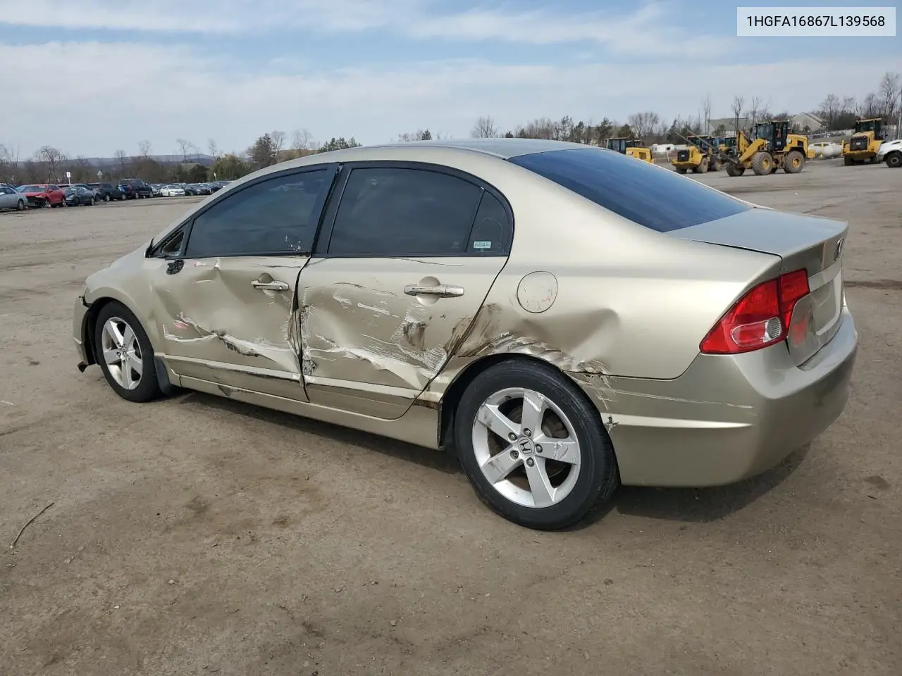 2007 Honda Civic Ex VIN: 1HGFA16867L139568 Lot: 50021355