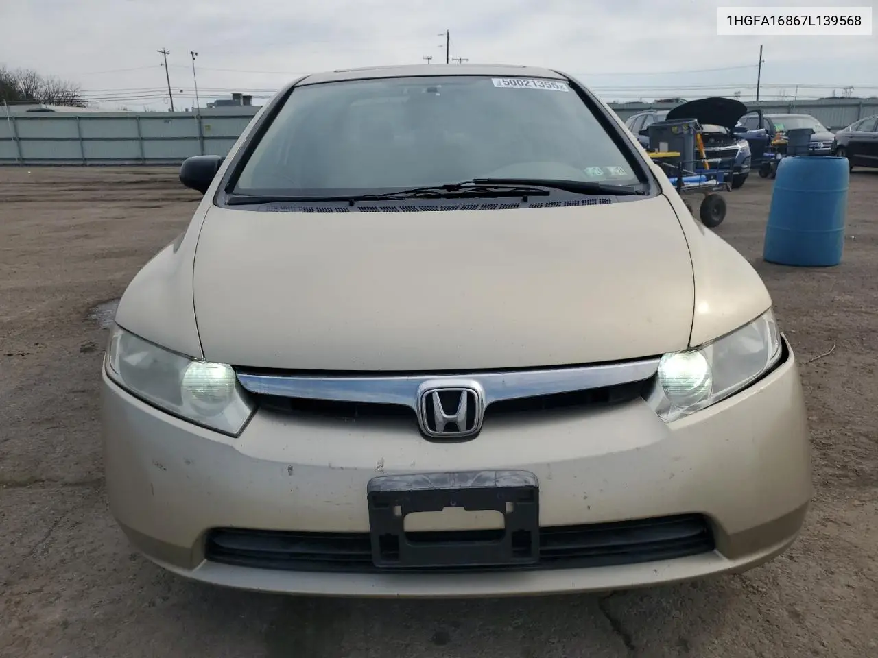 2007 Honda Civic Ex VIN: 1HGFA16867L139568 Lot: 50021355
