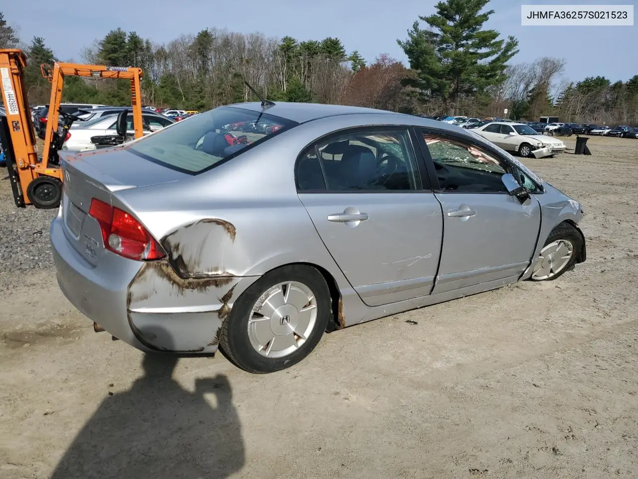 2007 Honda Civic Hybrid VIN: JHMFA36257S021523 Lot: 53491165