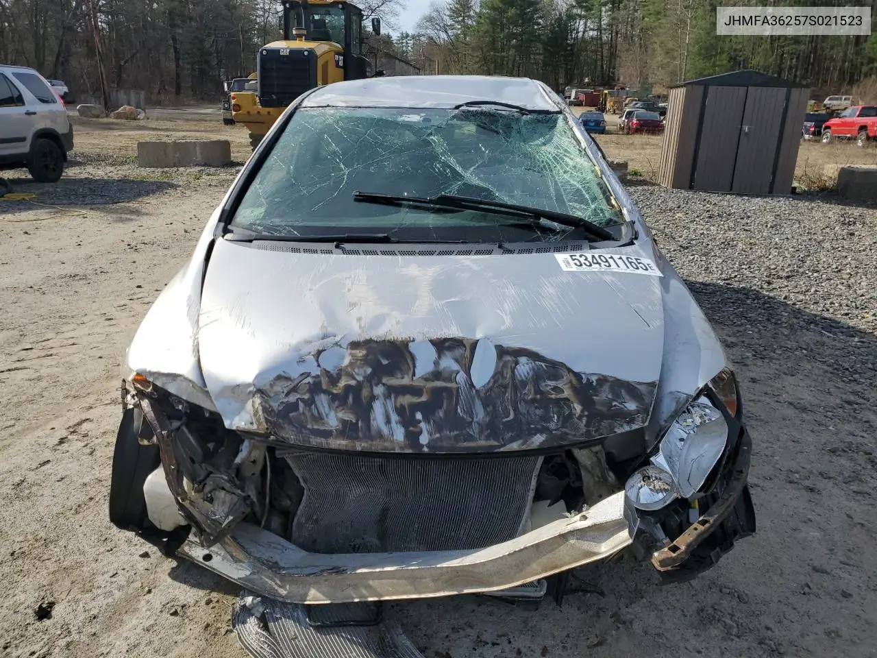 2007 Honda Civic Hybrid VIN: JHMFA36257S021523 Lot: 53491165