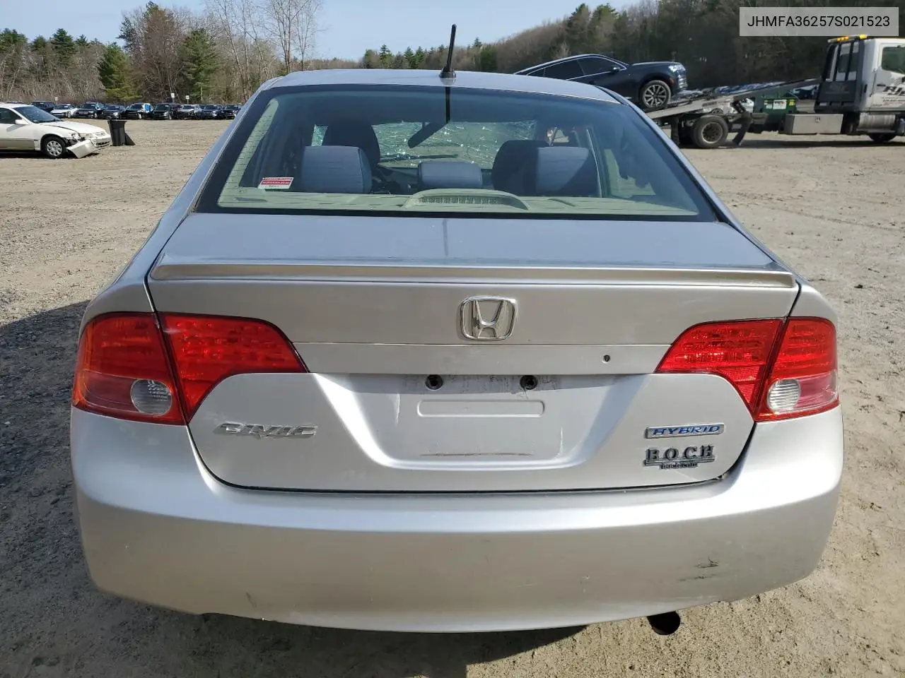 2007 Honda Civic Hybrid VIN: JHMFA36257S021523 Lot: 53491165
