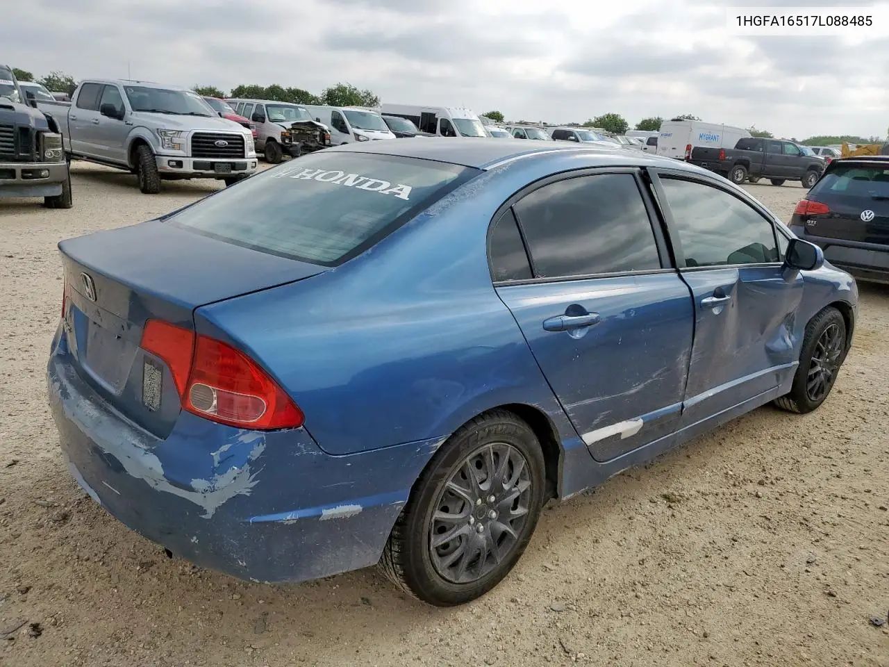 2007 Honda Civic Lx VIN: 1HGFA16517L088485 Lot: 56376755