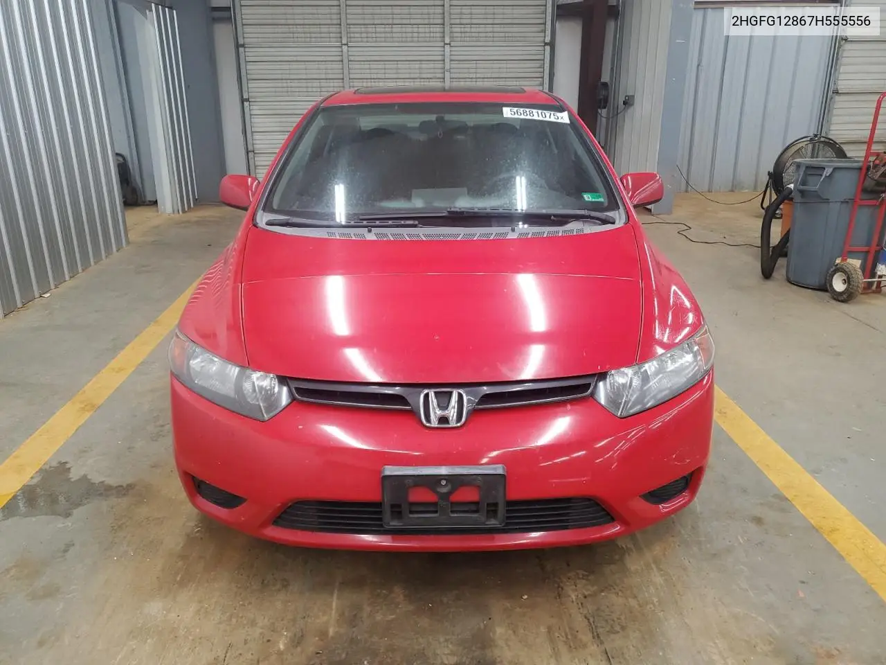 2007 Honda Civic Ex VIN: 2HGFG12867H555556 Lot: 56881075