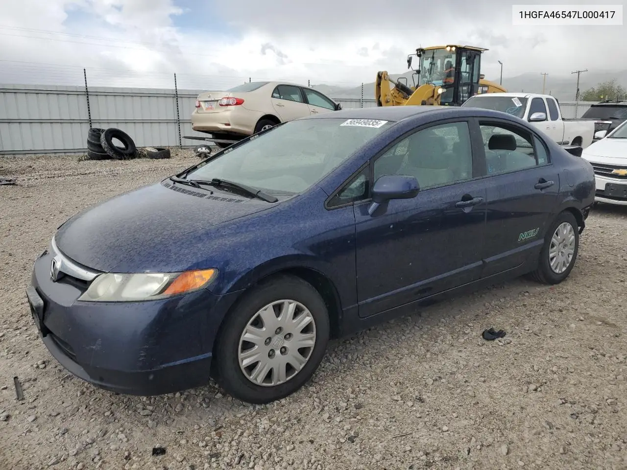 2007 Honda Civic Gx VIN: 1HGFA46547L000417 Lot: 56949035