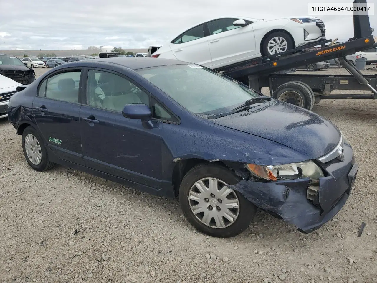 2007 Honda Civic Gx VIN: 1HGFA46547L000417 Lot: 56949035
