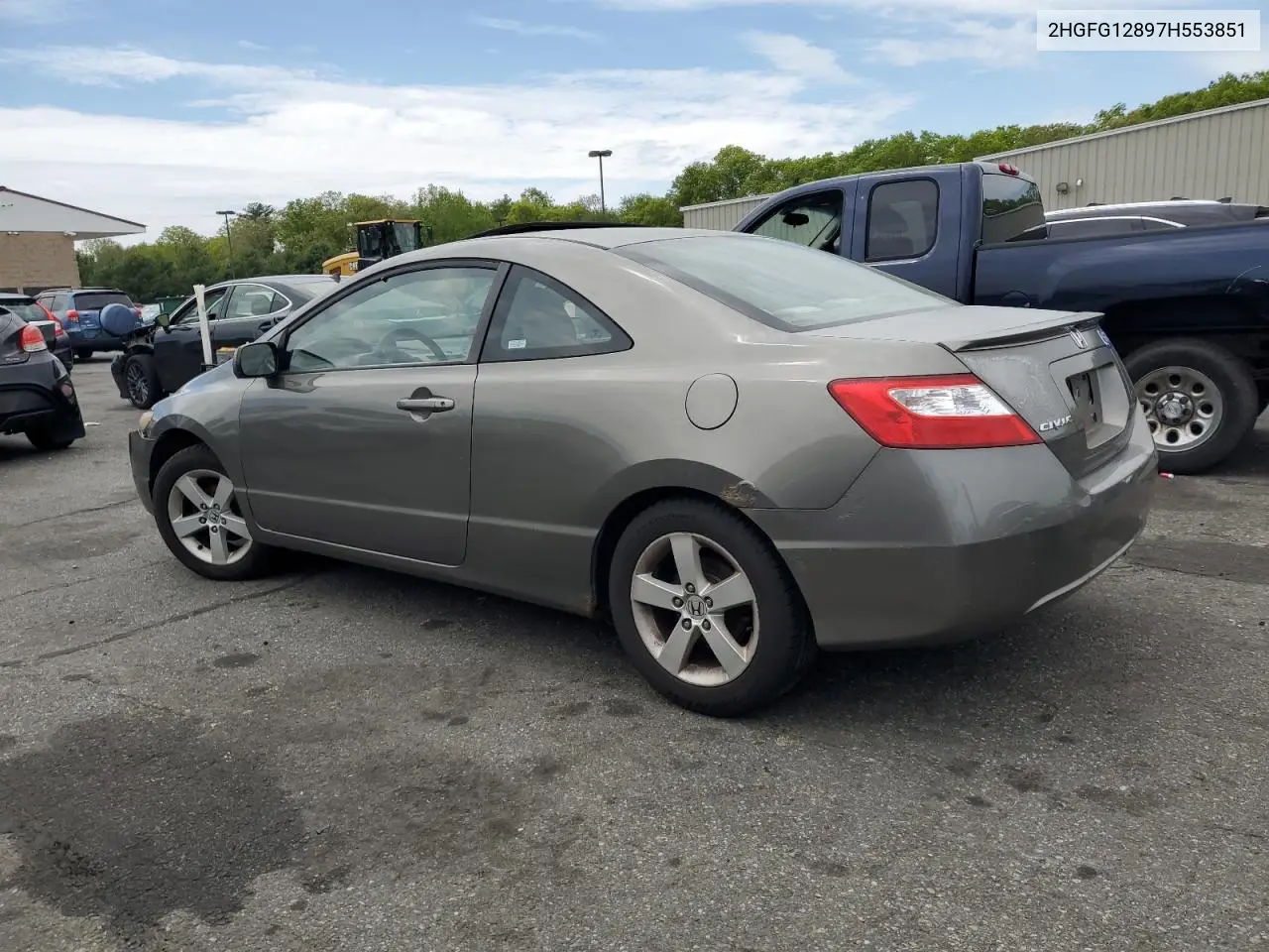 2007 Honda Civic Ex VIN: 2HGFG12897H553851 Lot: 57028195