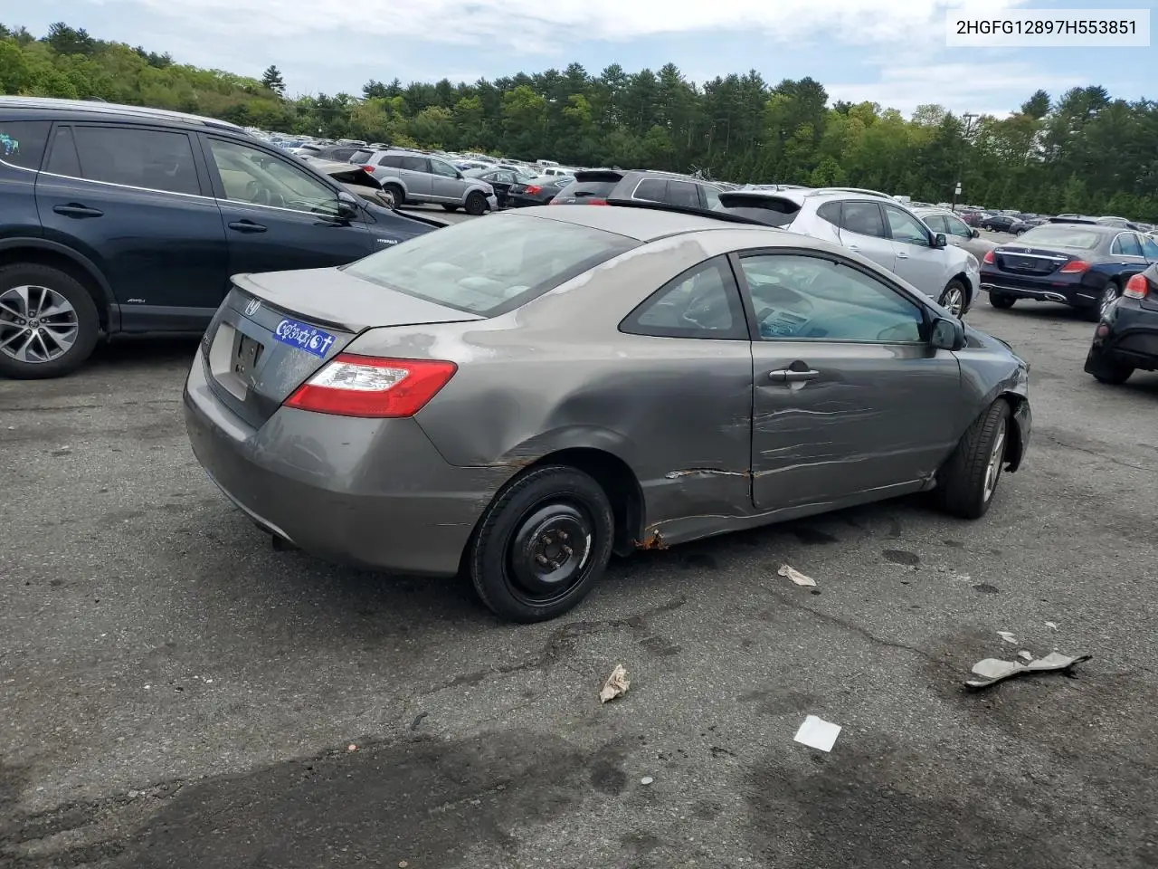 2007 Honda Civic Ex VIN: 2HGFG12897H553851 Lot: 57028195
