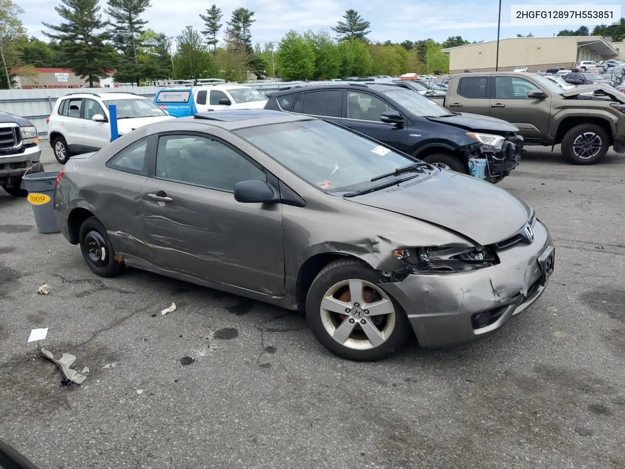 2007 Honda Civic Ex VIN: 2HGFG12897H553851 Lot: 57028195