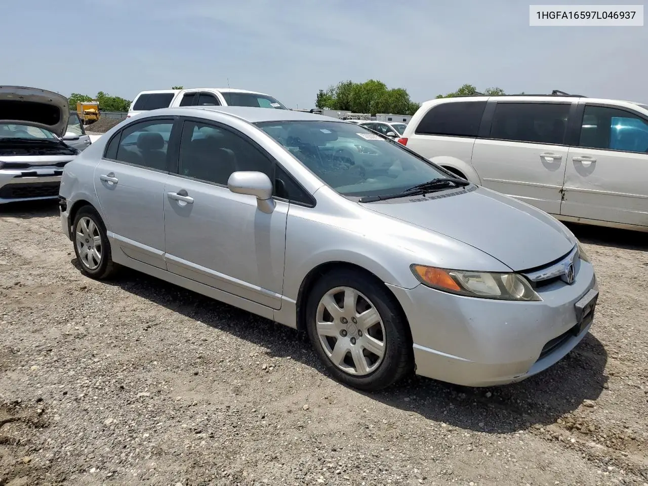 2007 Honda Civic Lx VIN: 1HGFA16597L046937 Lot: 57030915