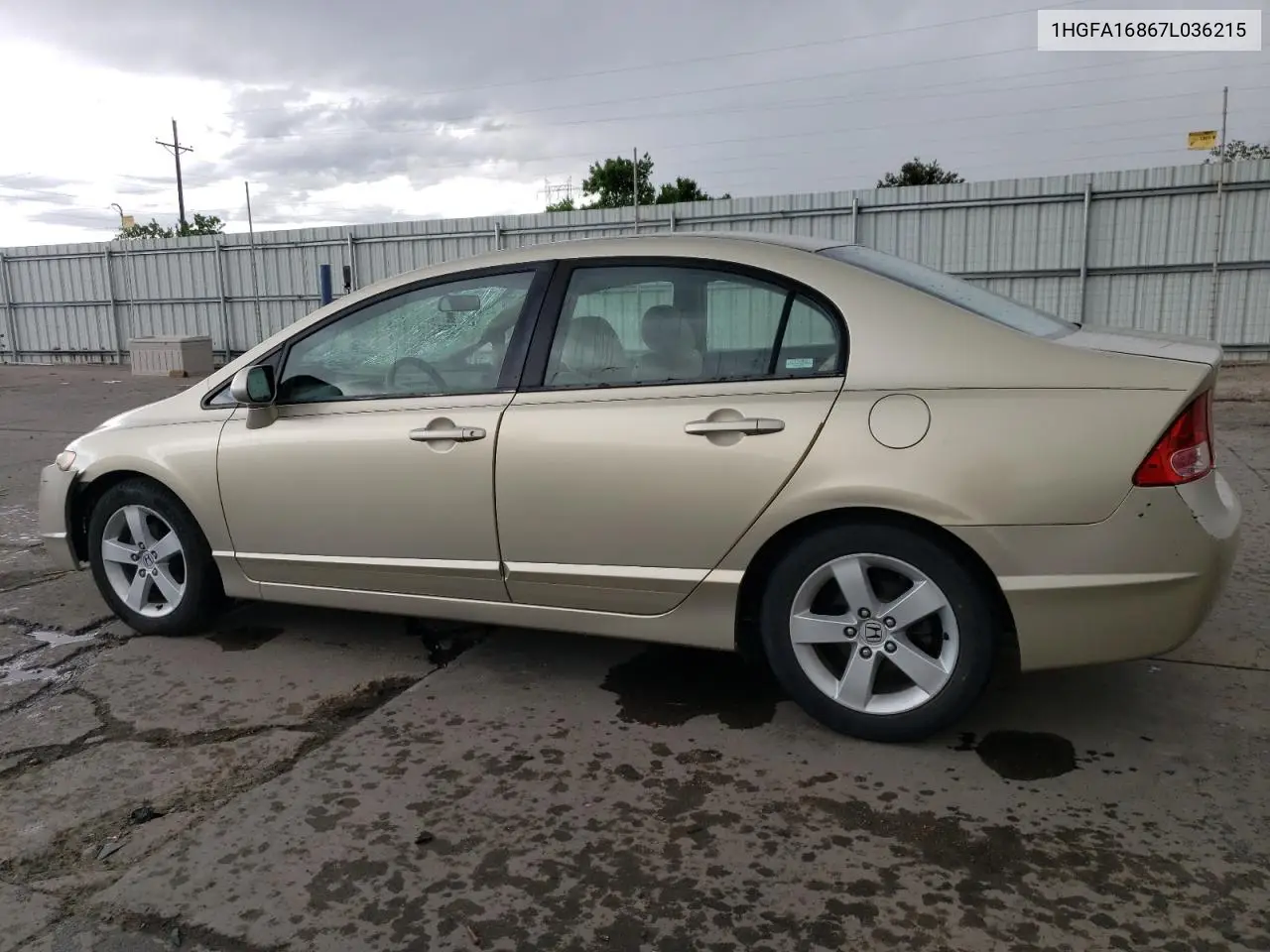 2007 Honda Civic Ex VIN: 1HGFA16867L036215 Lot: 57174635