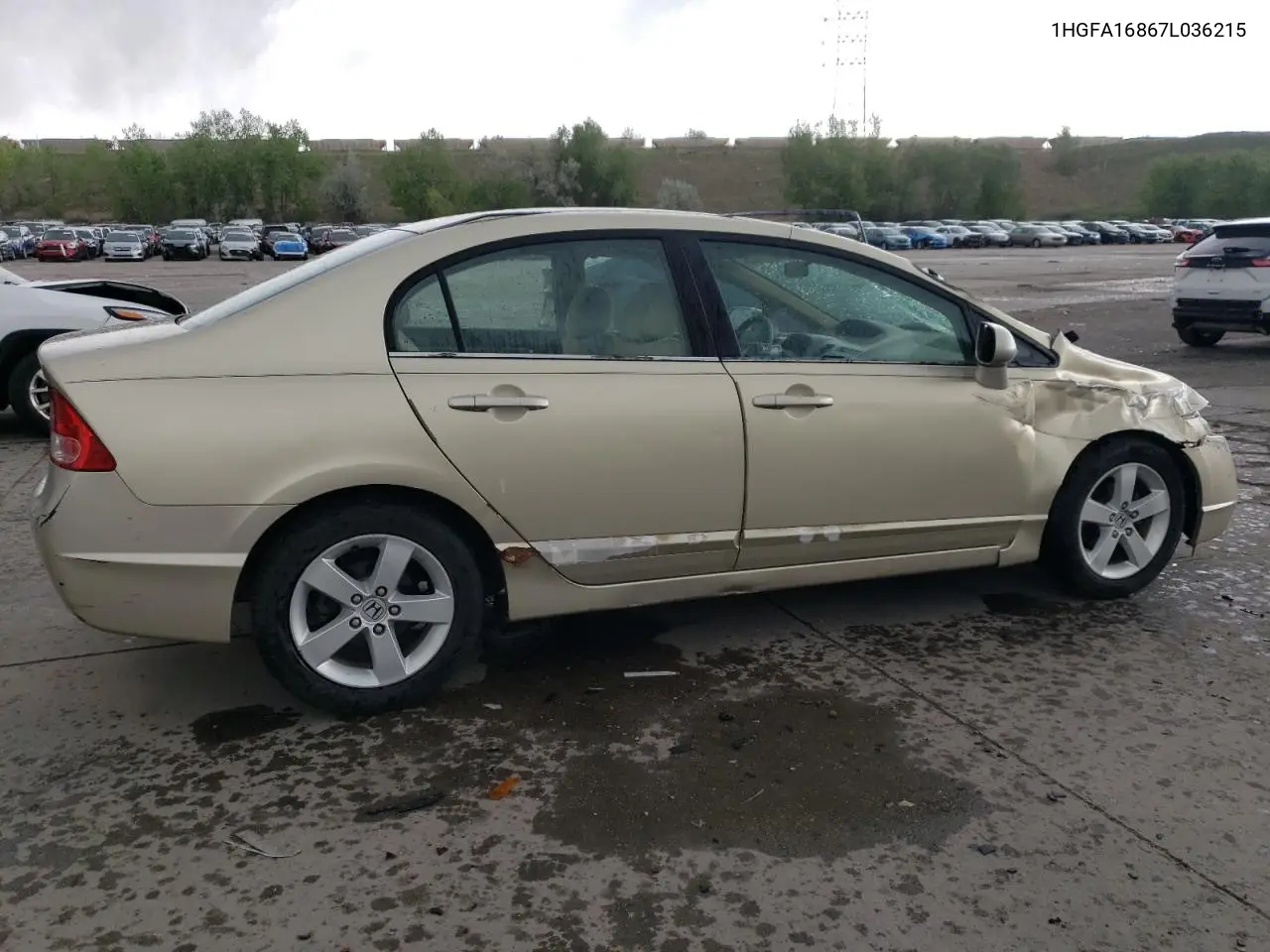2007 Honda Civic Ex VIN: 1HGFA16867L036215 Lot: 57174635