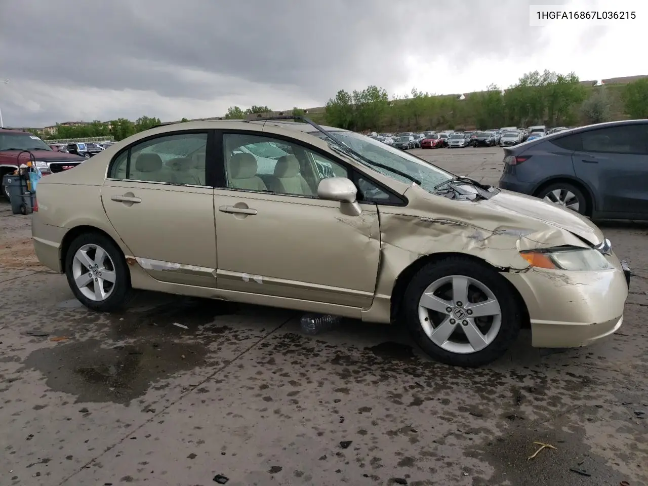 2007 Honda Civic Ex VIN: 1HGFA16867L036215 Lot: 57174635