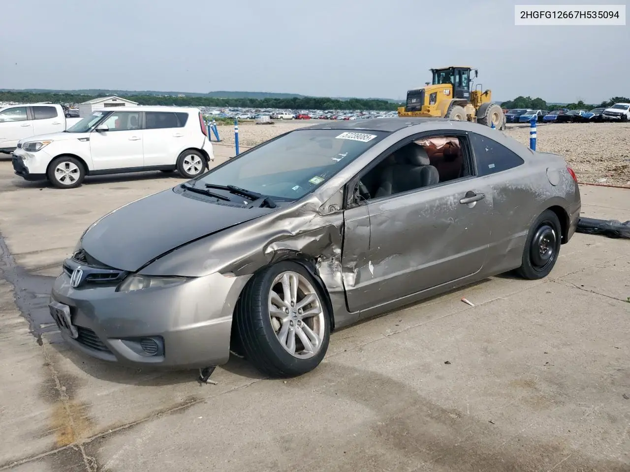 2007 Honda Civic Lx VIN: 2HGFG12667H535094 Lot: 57239085