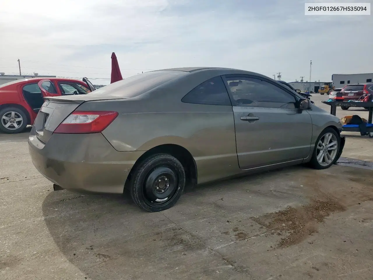 2007 Honda Civic Lx VIN: 2HGFG12667H535094 Lot: 57239085