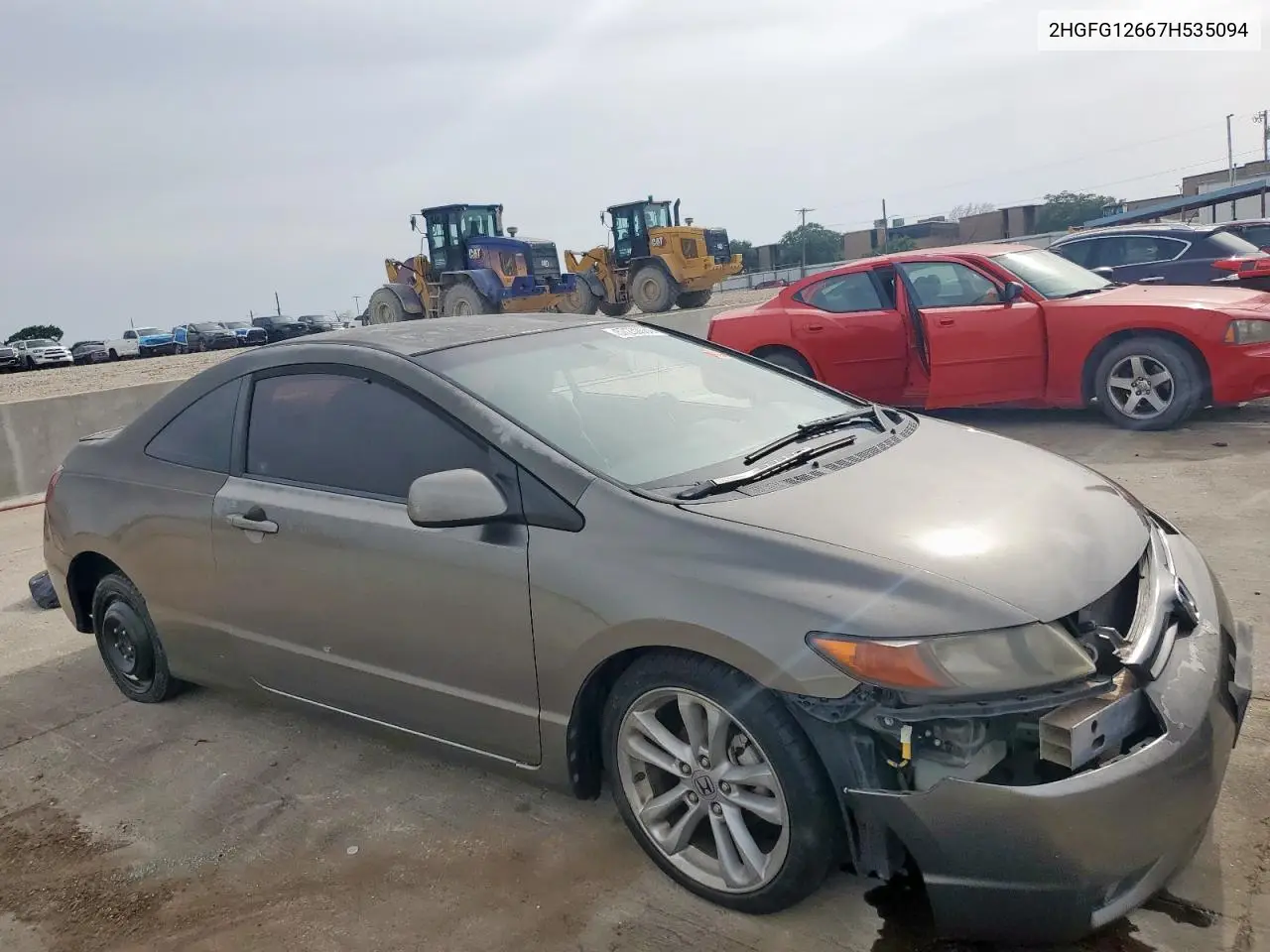 2007 Honda Civic Lx VIN: 2HGFG12667H535094 Lot: 57239085