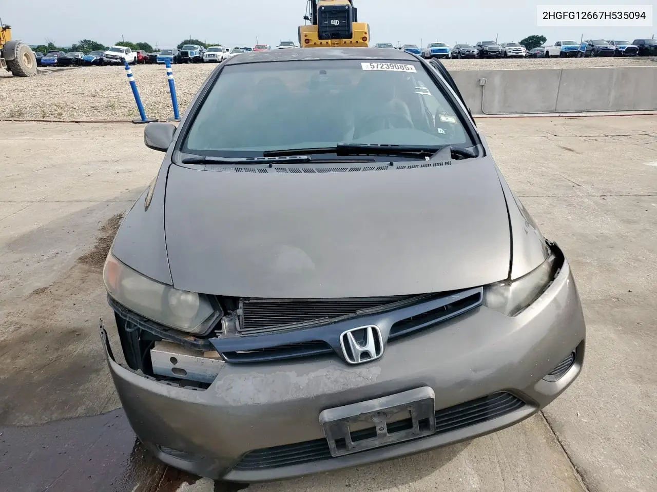 2007 Honda Civic Lx VIN: 2HGFG12667H535094 Lot: 57239085