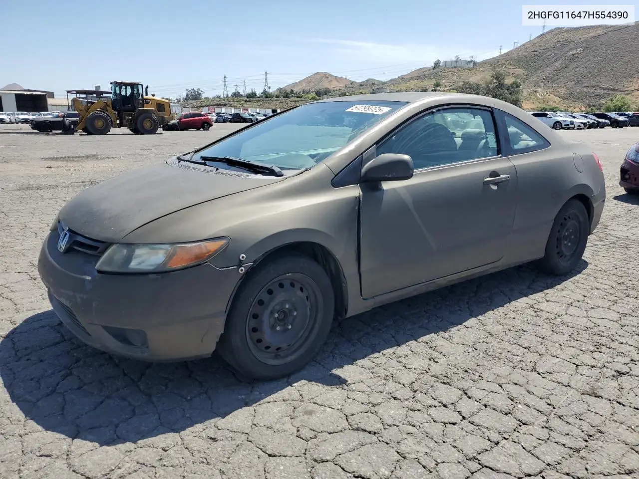 2007 Honda Civic Lx VIN: 2HGFG11647H554390 Lot: 57299725
