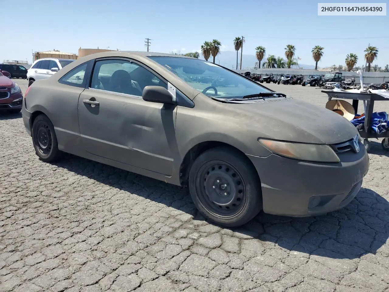 2007 Honda Civic Lx VIN: 2HGFG11647H554390 Lot: 57299725