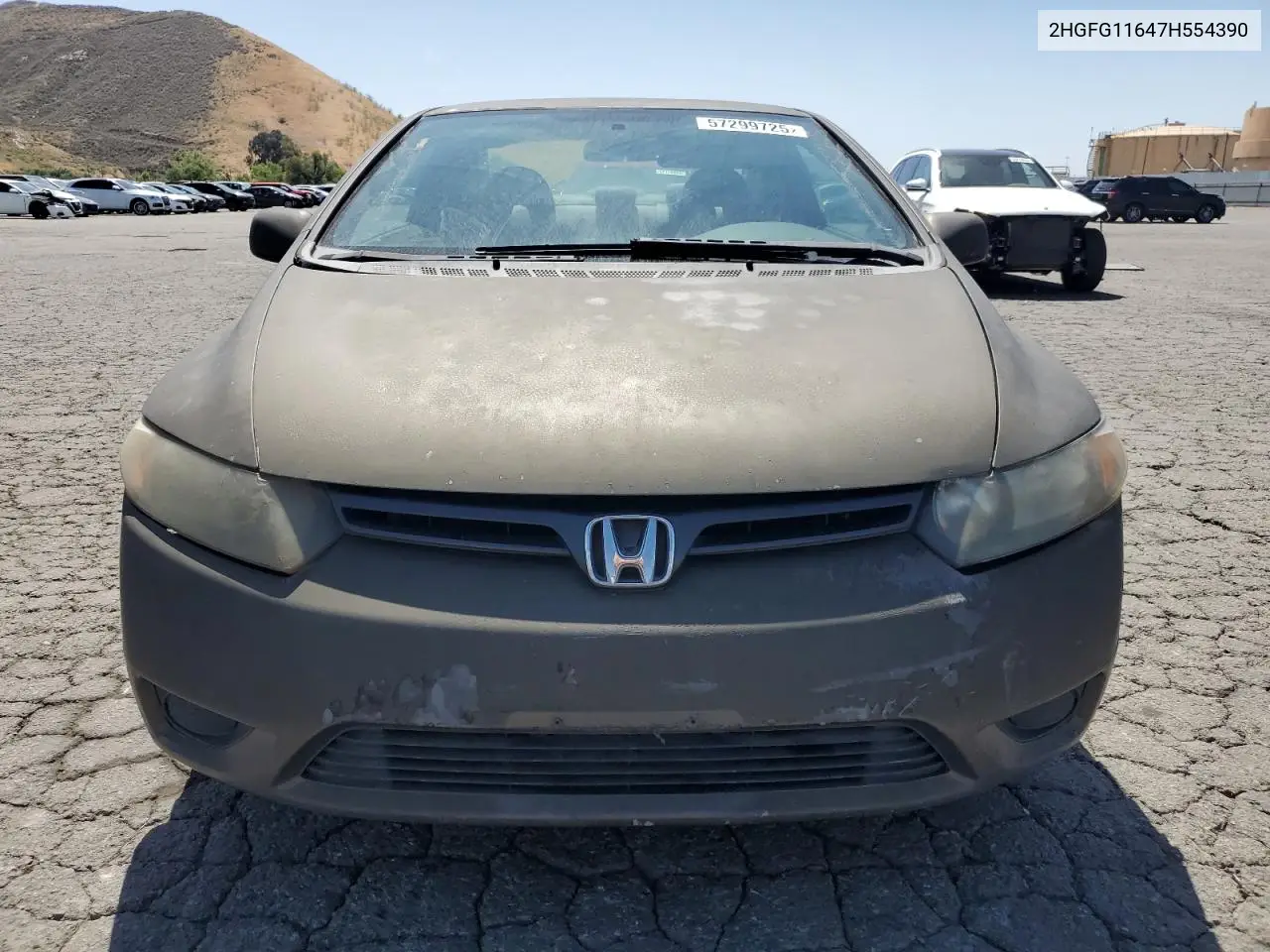 2007 Honda Civic Lx VIN: 2HGFG11647H554390 Lot: 57299725