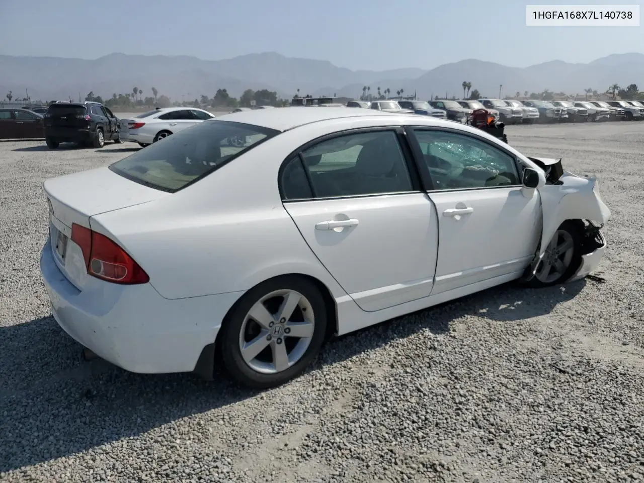 2007 Honda Civic Ex VIN: 1HGFA168X7L140738 Lot: 62223595