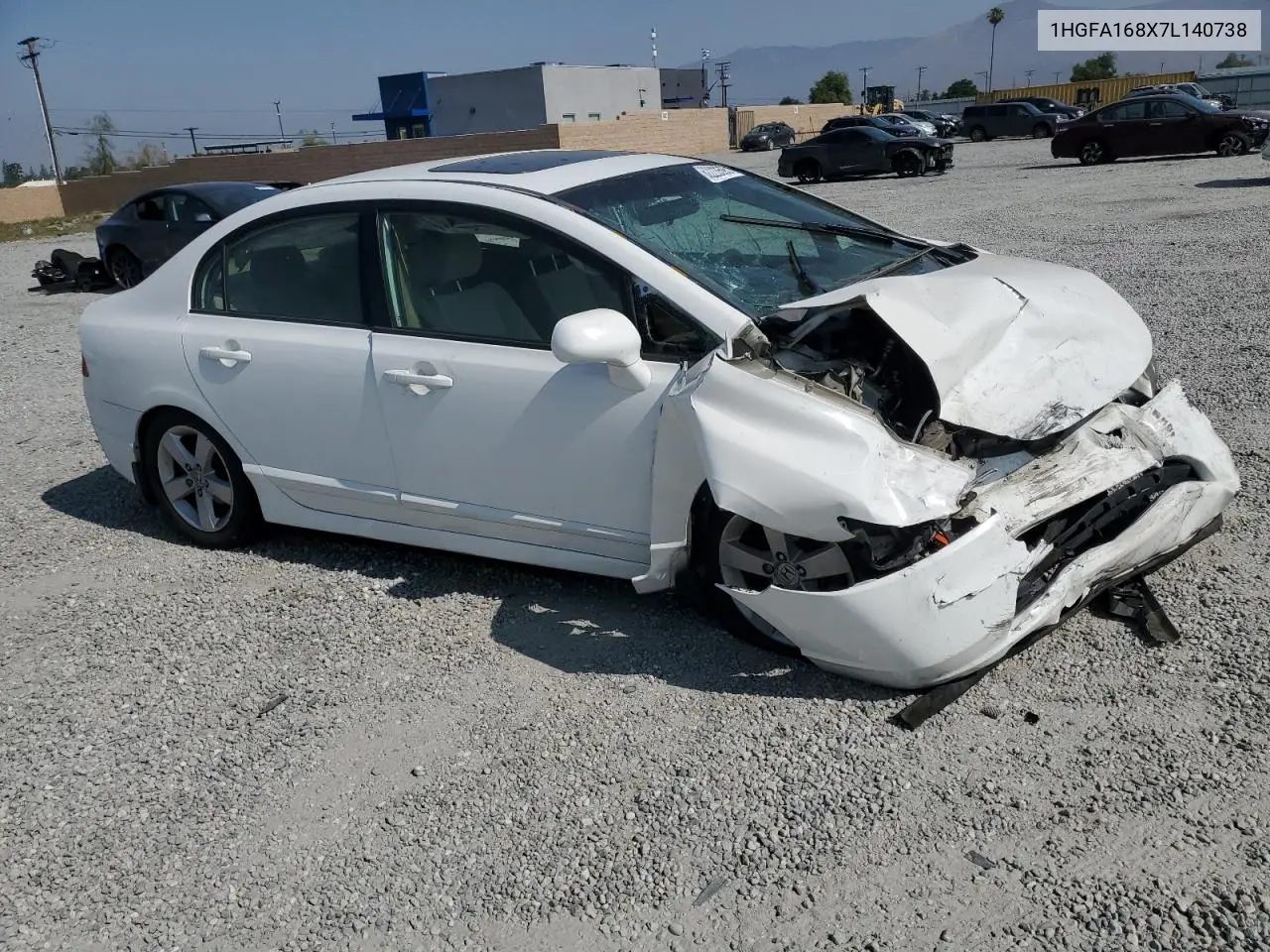 2007 Honda Civic Ex VIN: 1HGFA168X7L140738 Lot: 62223595